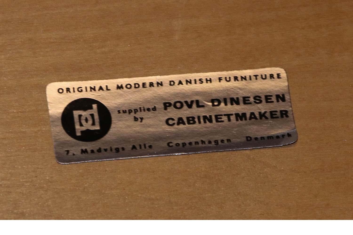 6 Sedie da pranzo in teak del Medioevo Modello 89 Erik Buch per Povl Dinesen in vendita 3