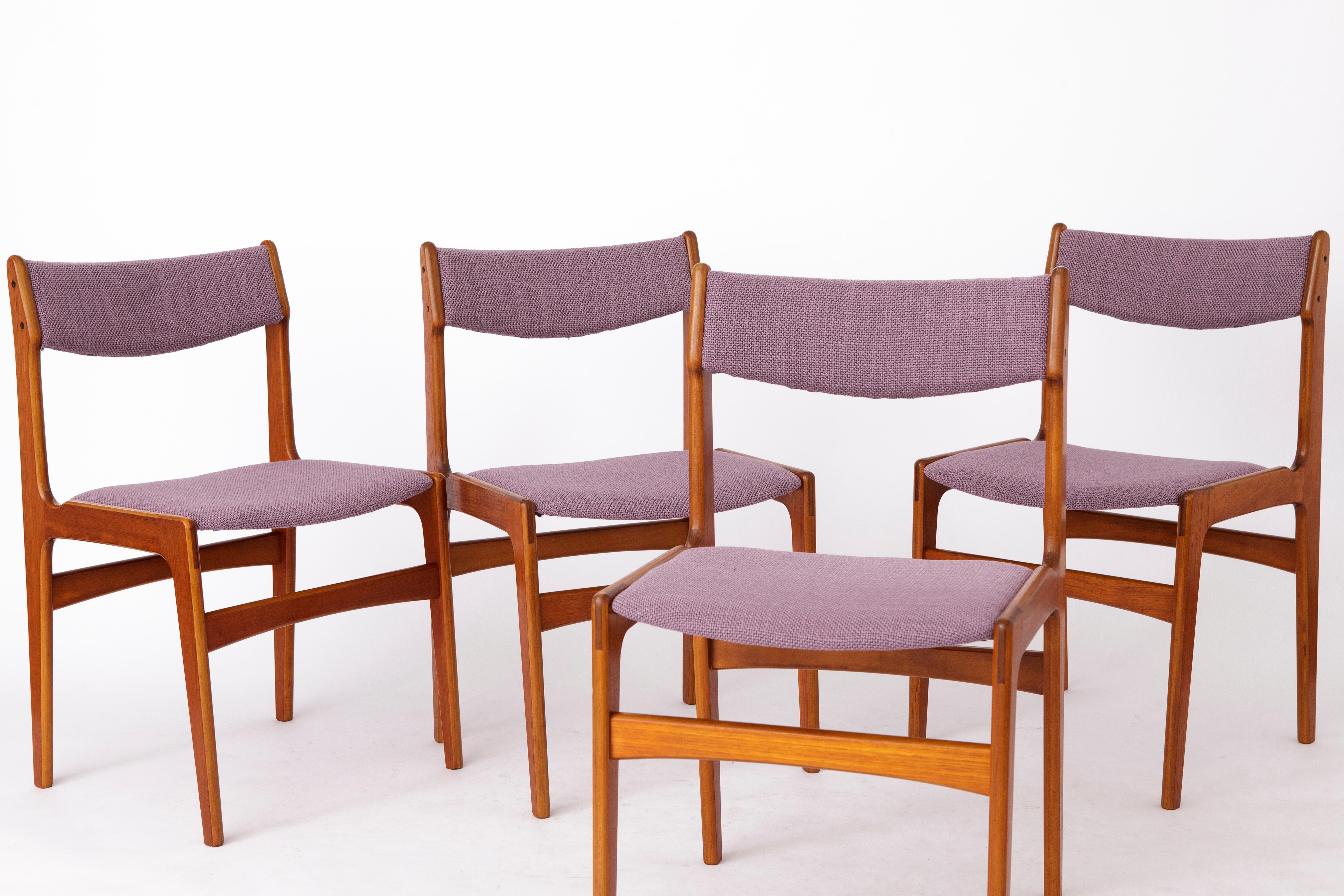 6 Mid-century Vintage Chairs, 1960s, Danish, Teak, Set of 6 In Good Condition In Hannover, DE