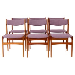 6 Mid-century Vintage Chairs, 1960s, Danish, Teak, Set of 6