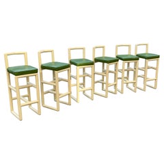 6 Modernist Bar Stools 1970s Space Age Acrylic Table Kitchen Breakfast Seats