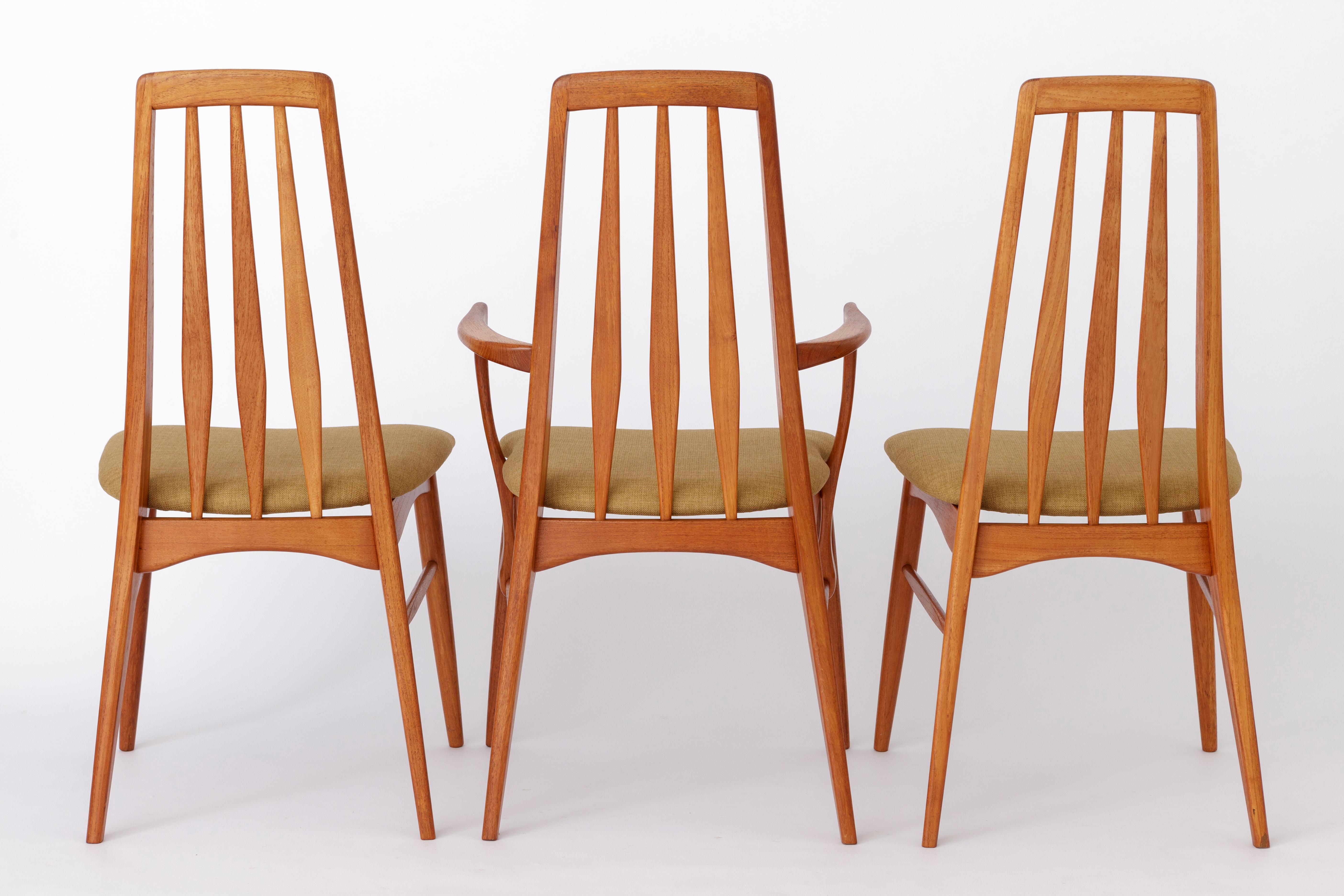 Mid-20th Century 6 Niels Koefoed Chairs 1960s Model Eva, Danish, Teak