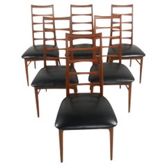 6 Niels Kofoed Ladder Back "Lis" Chairs for Raymor