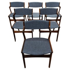 6 chaises de salle à manger Nova en bois de rose - 0224127 Vintage Danish Mid Century