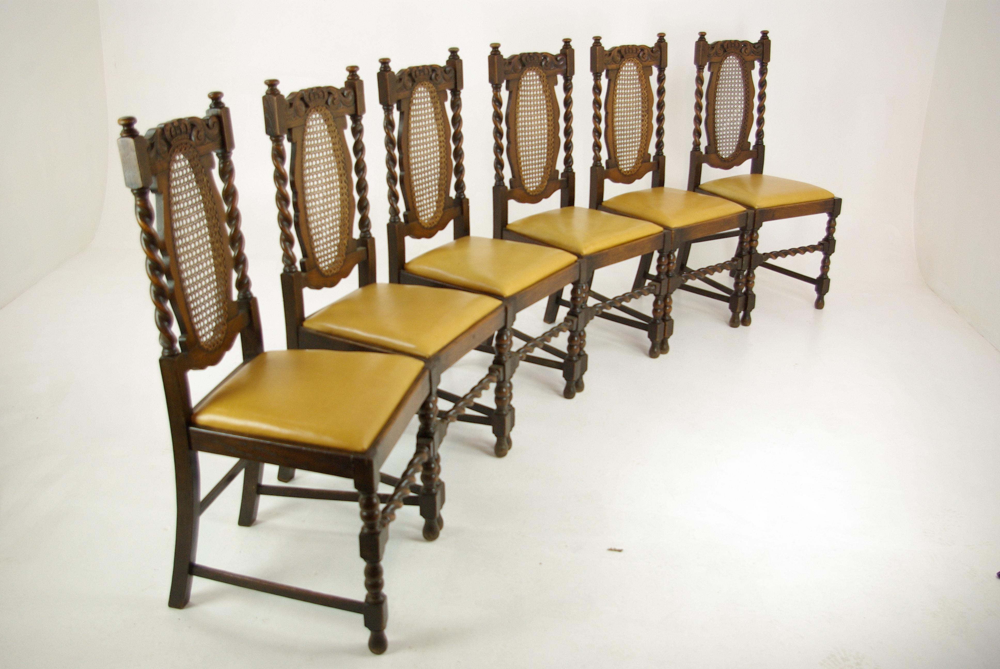 antique oak dining chairs