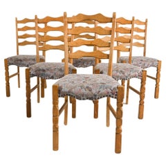 (6) Oak Dining Side Chairs By Henry 'Henning' Kjærnulf, Circa 1970's