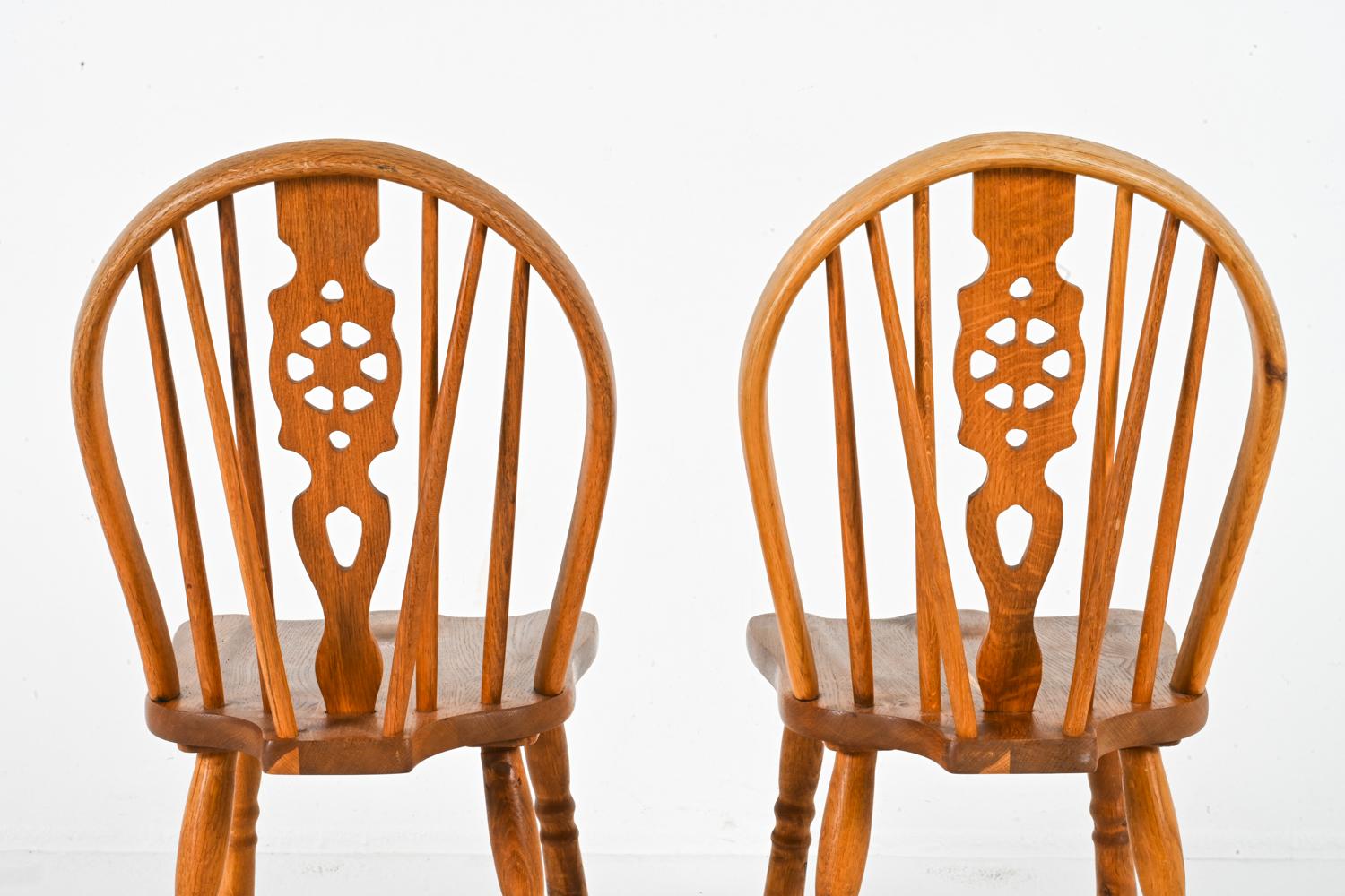 (6) Oak Windsor-Style Dining Side Chairs In The Manner of Frits Henningsen 4