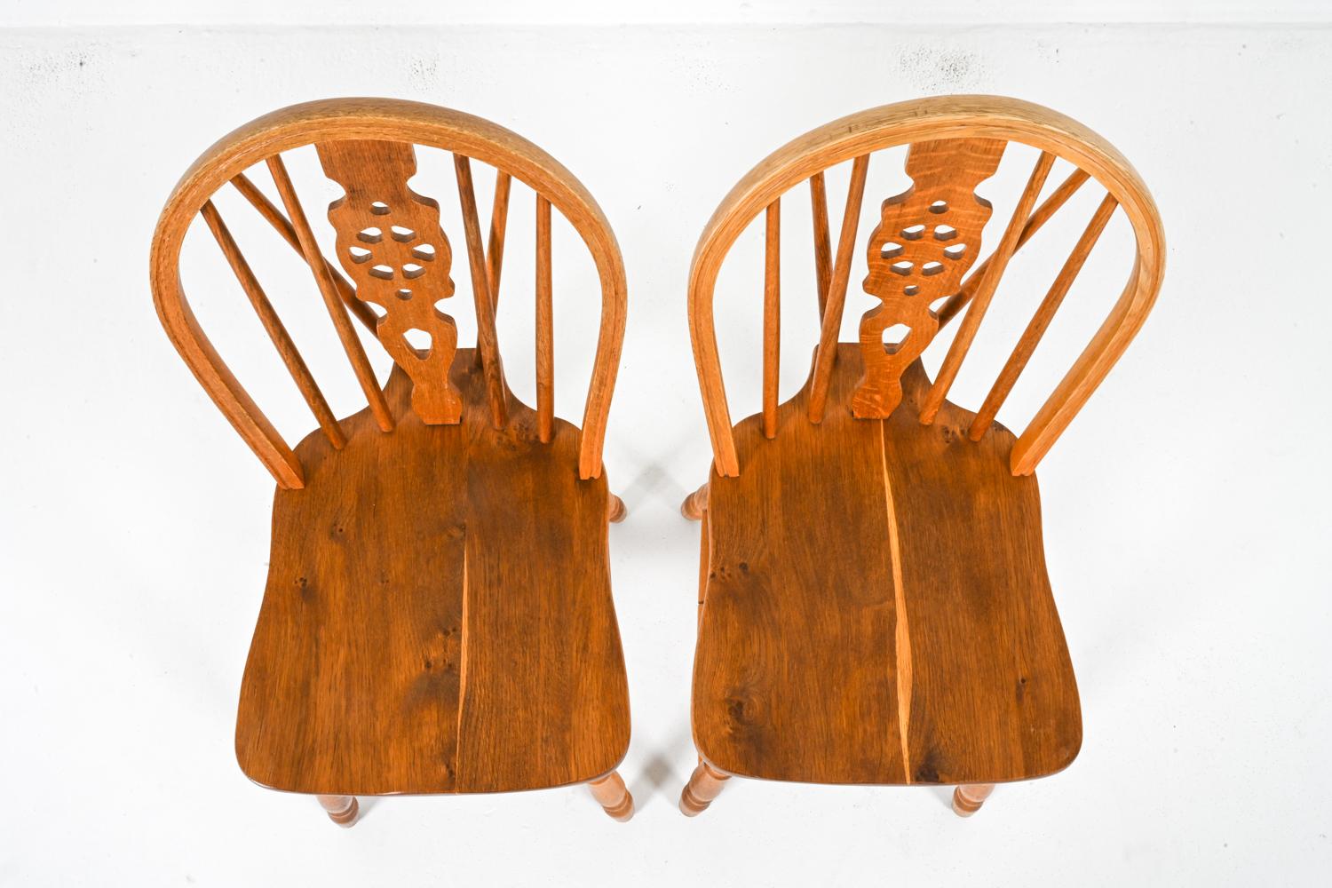 (6) Oak Windsor-Style Dining Side Chairs In The Manner of Frits Henningsen 7
