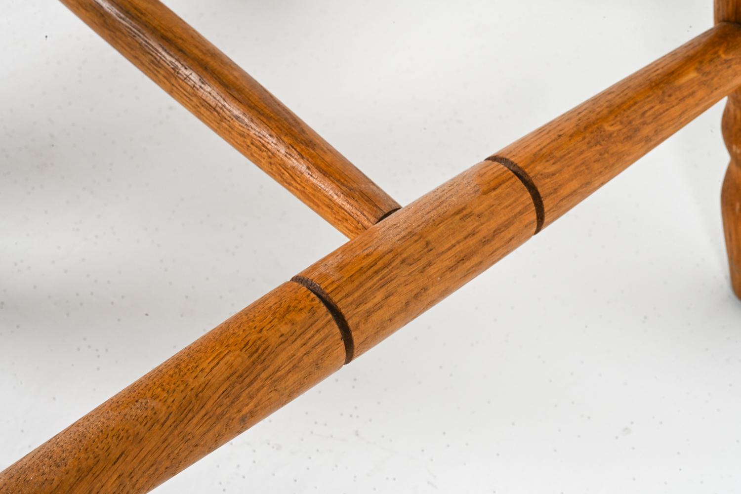 (6) Oak Windsor-Style Dining Side Chairs In The Manner of Frits Henningsen 11