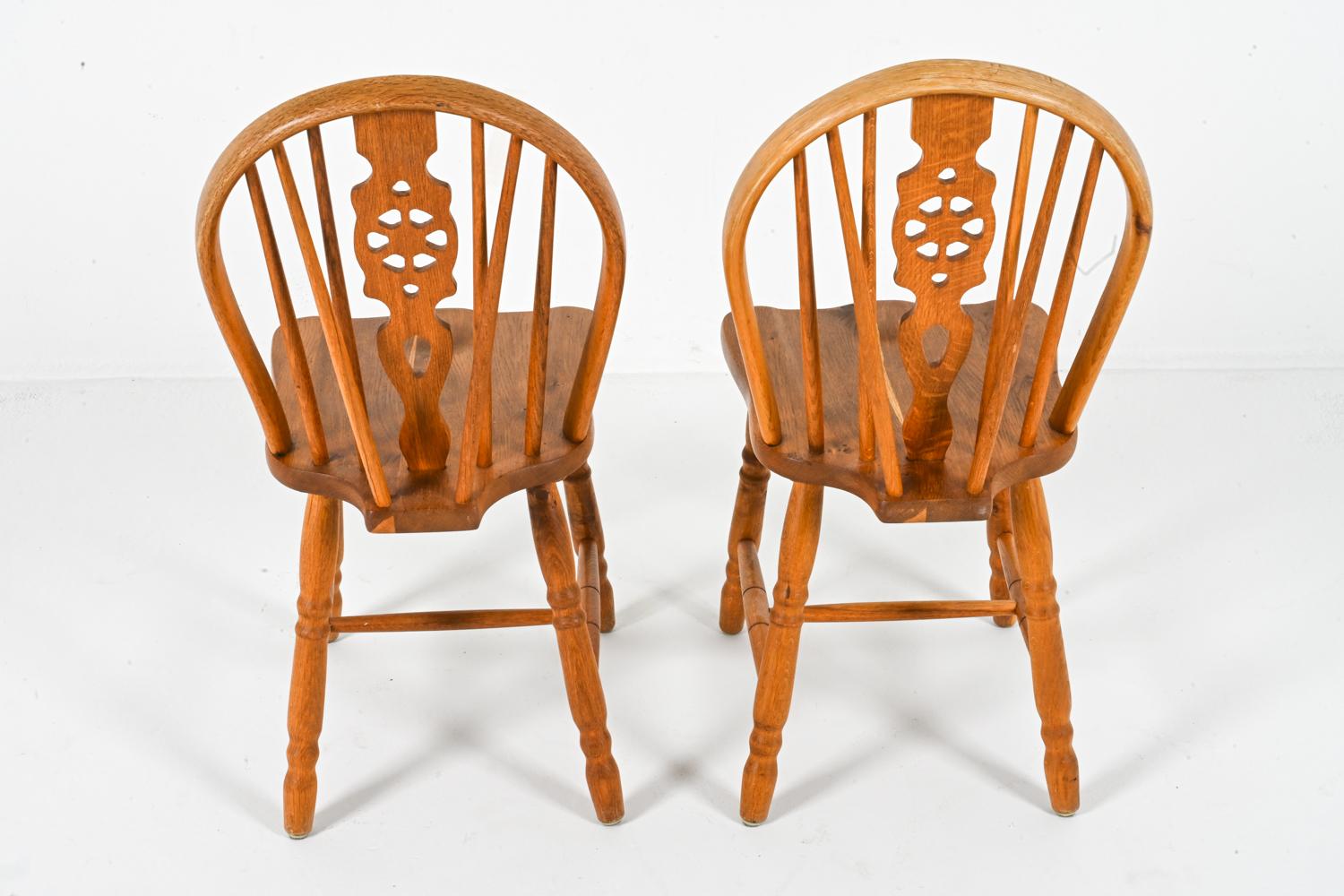 (6) Oak Windsor-Style Dining Side Chairs In The Manner of Frits Henningsen 2
