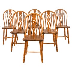 (6) Oak Windsor-Style Dining Side Chairs In The Manner of Frits Henningsen