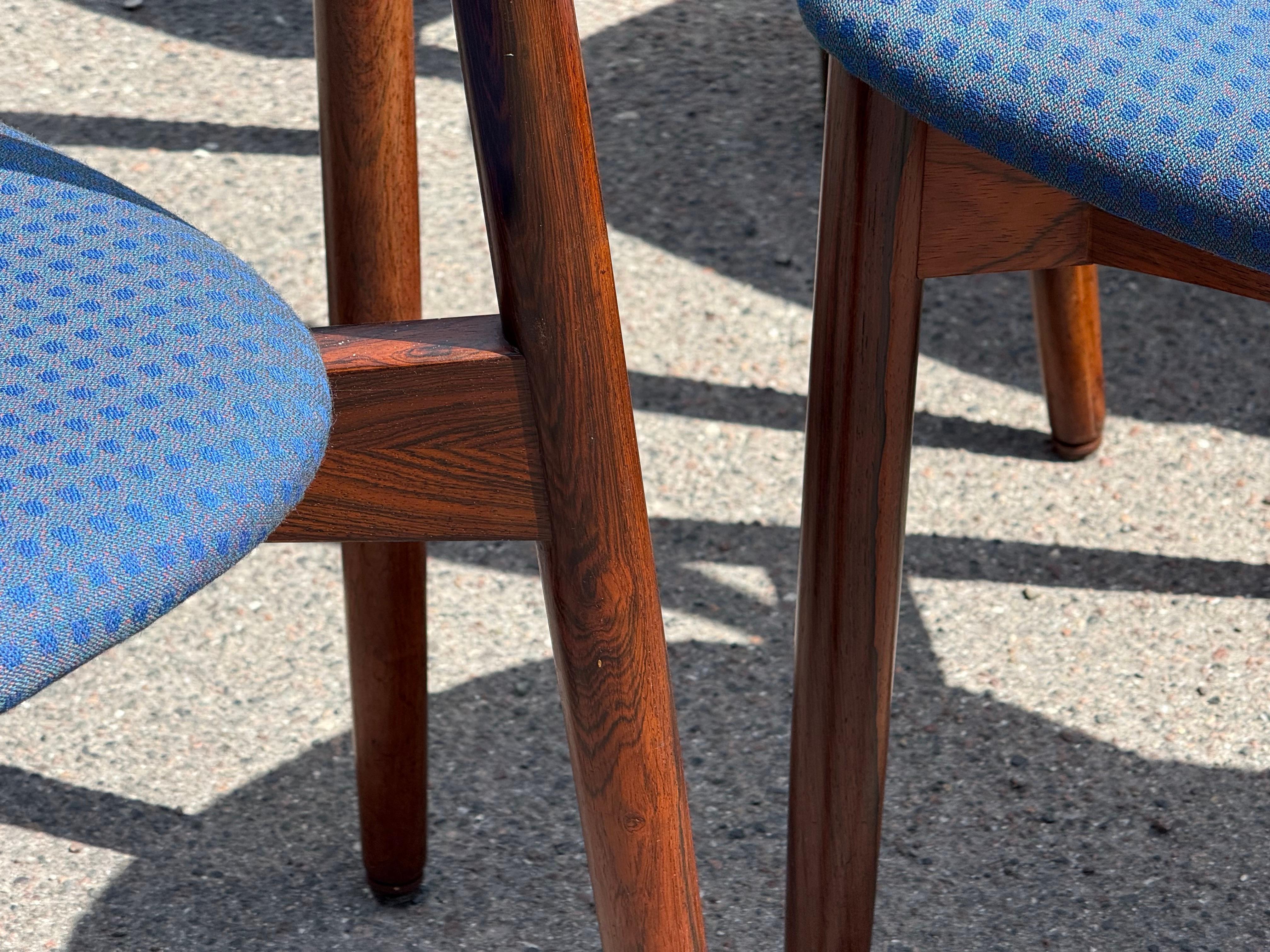 6 original Harry Østergaard dining chairs, Denmark 1960´s For Sale 6