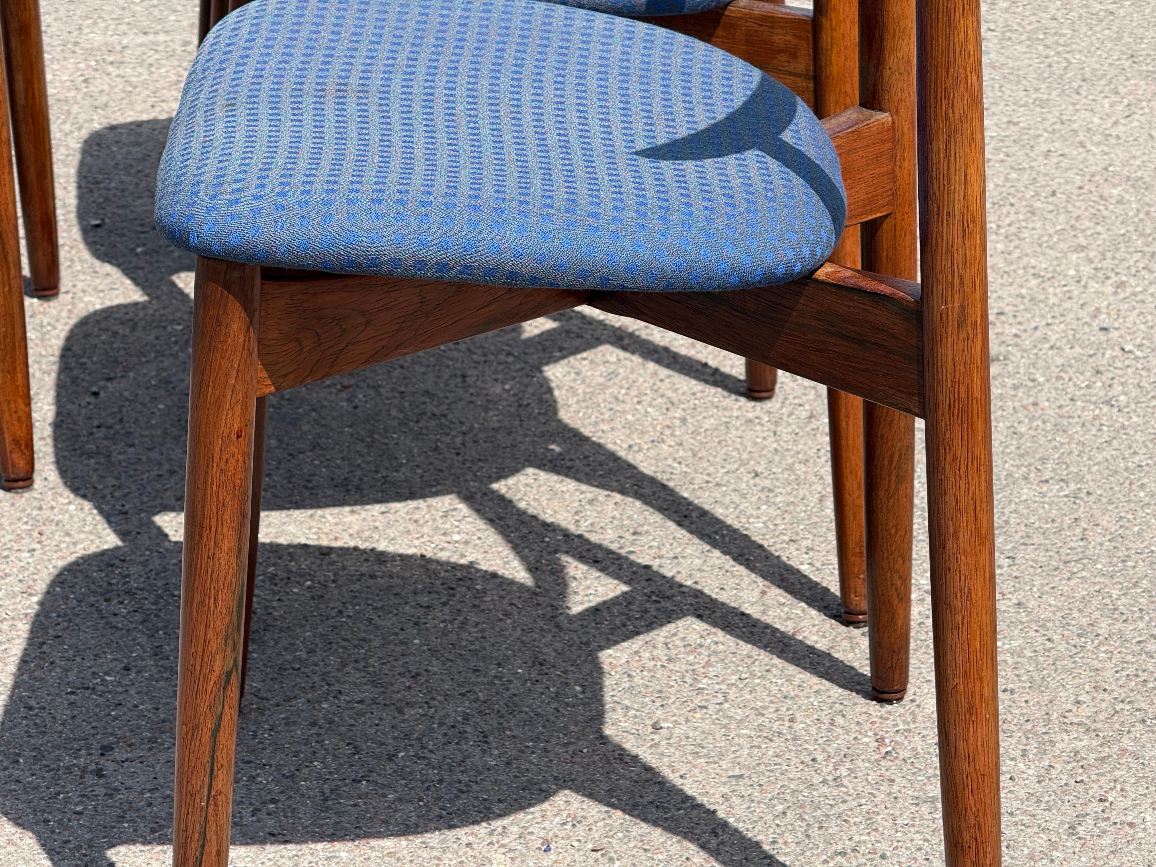 Mid-20th Century 6 original Harry Østergaard dining chairs, Denmark 1960´s For Sale