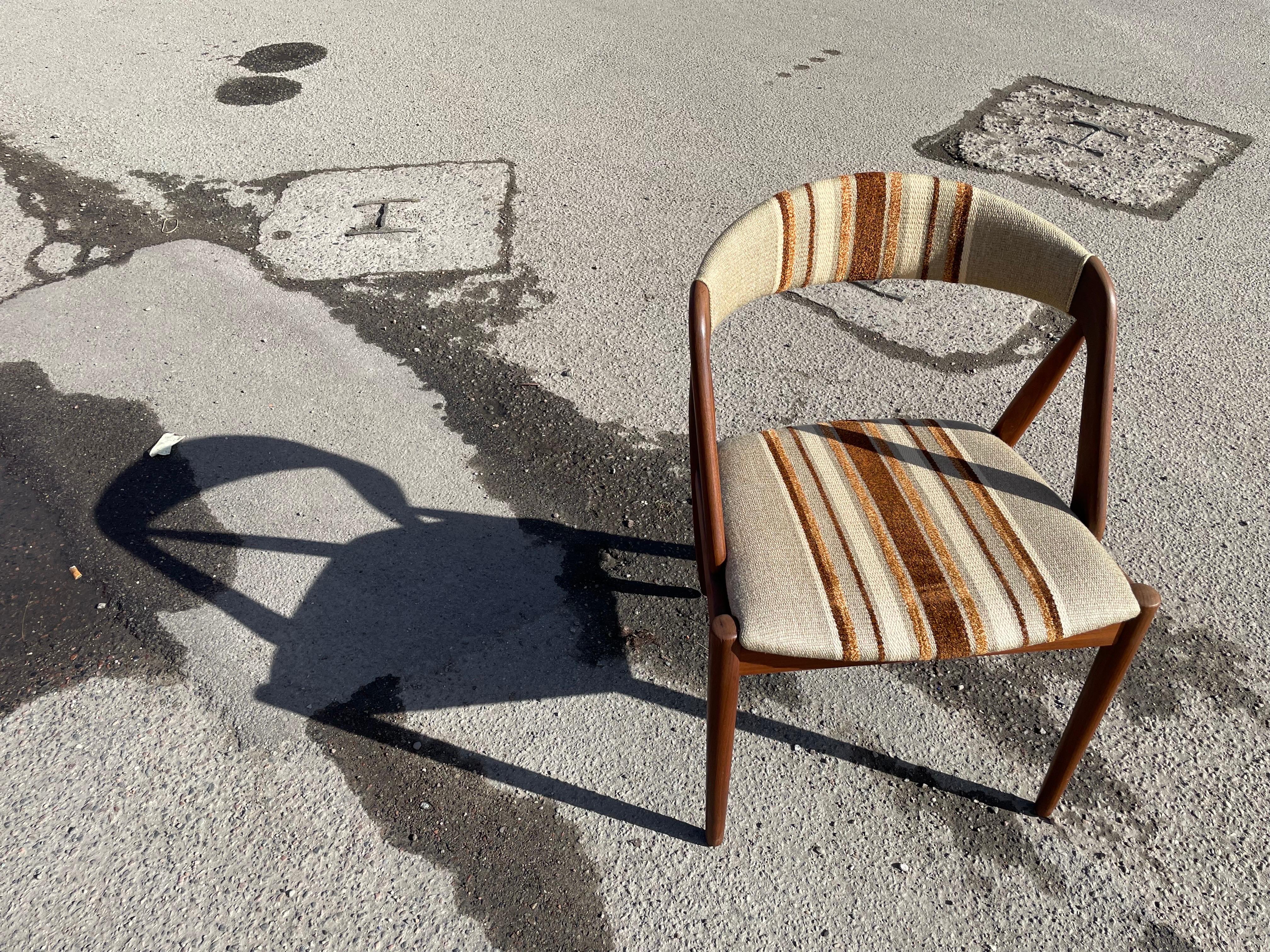 6 Original Kai Kristiansen Teak Dinning Chairs from 1960s For Sale 3