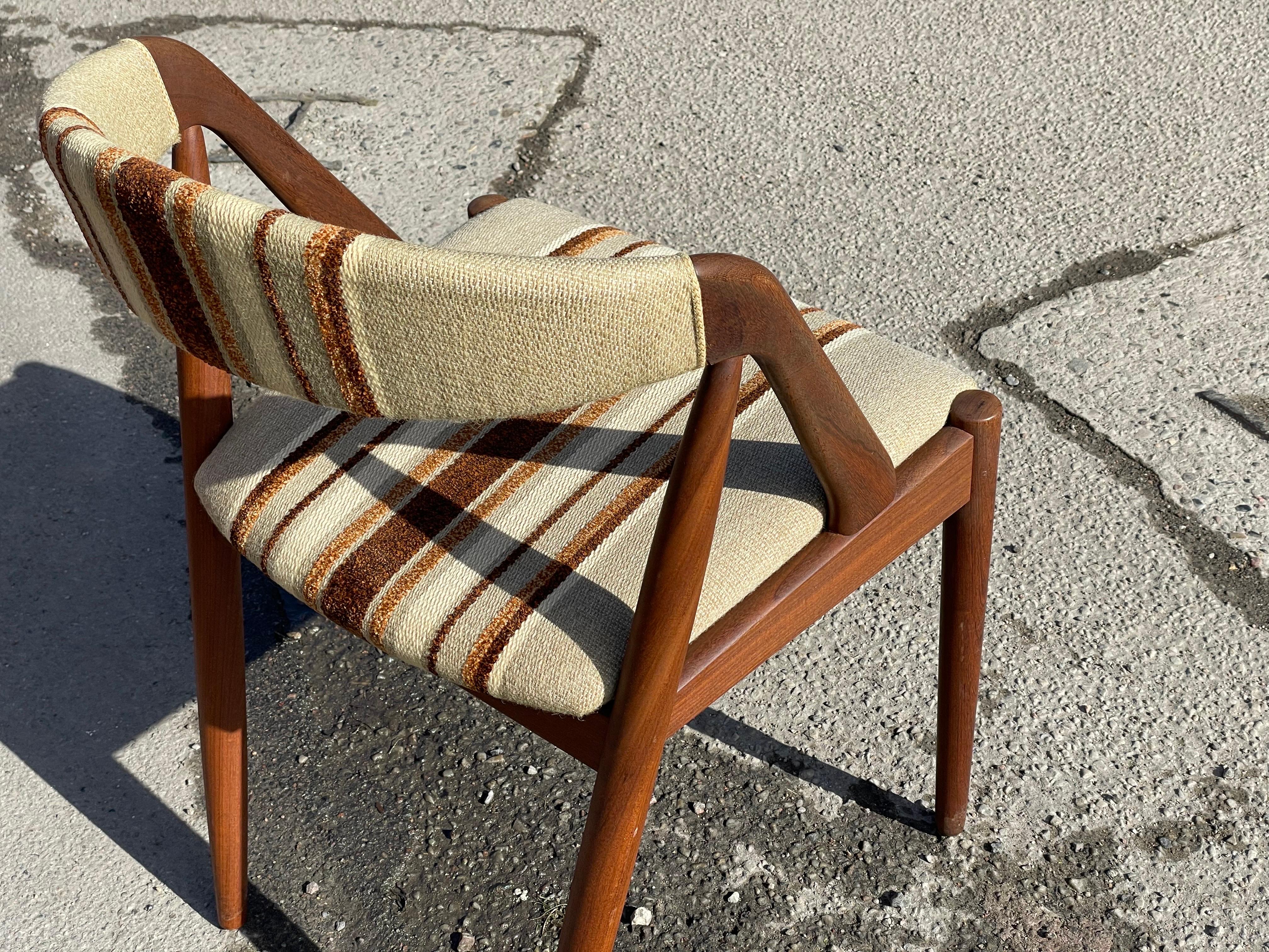 6 Original Kai Kristiansen Teak Dinning Chairs from 1960s For Sale 4