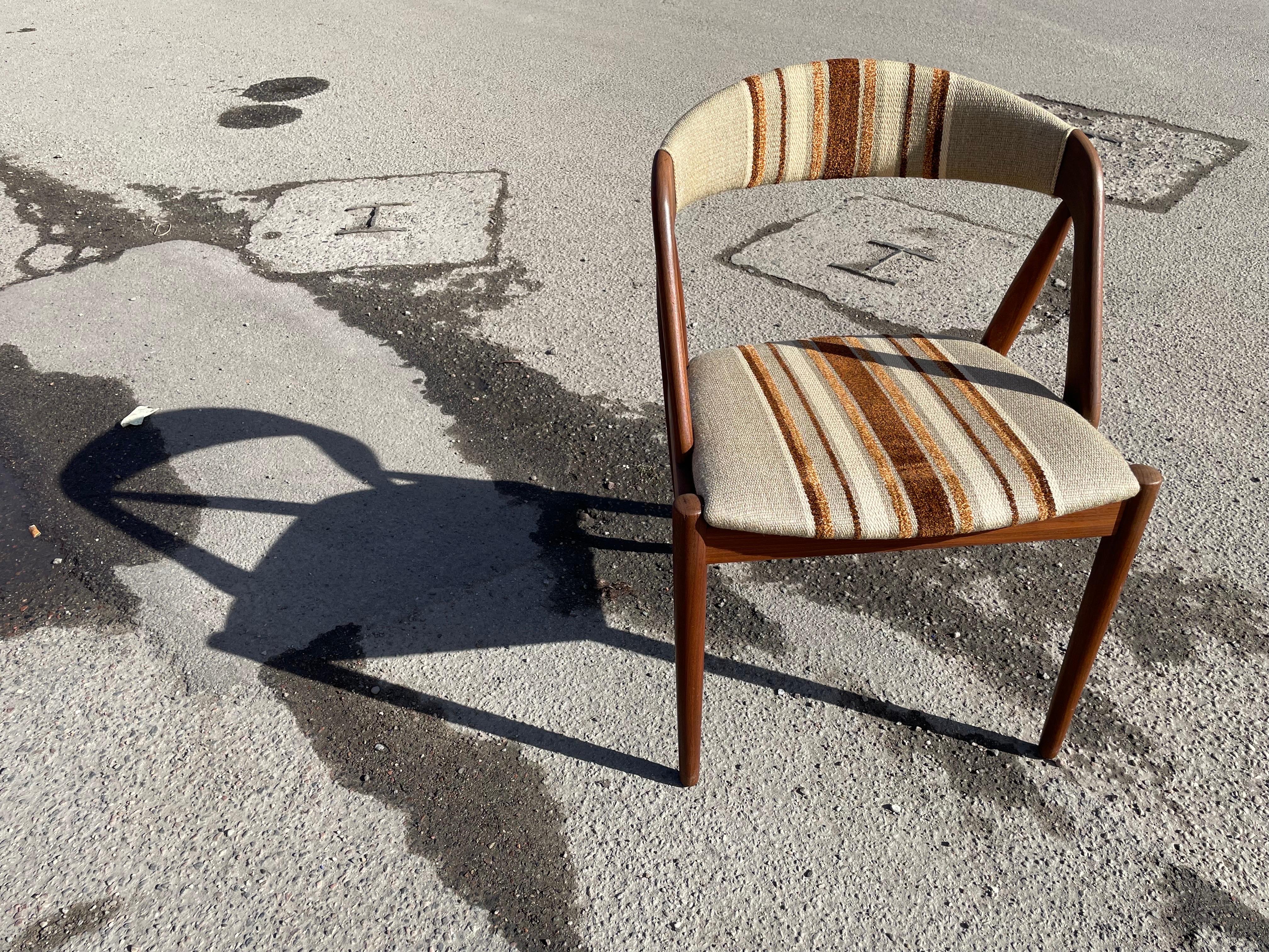 6 Original Kai Kristiansen Teak Dinning Chairs from 1960s For Sale 5