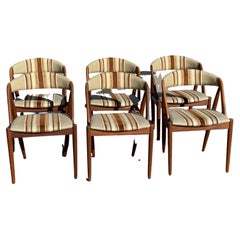 6 Original Kai Kristiansen Teak Dinning Chairs from 1960s