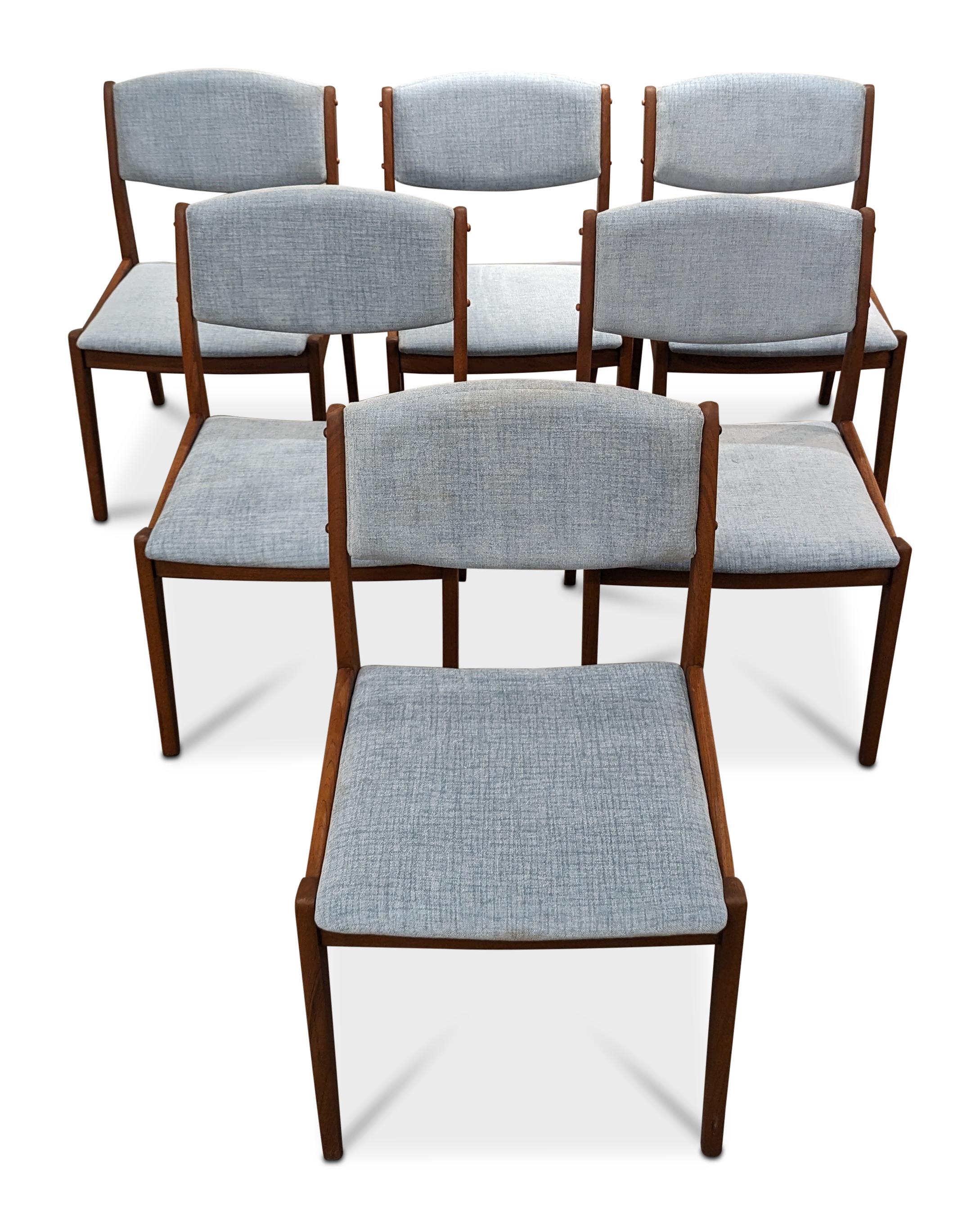 6 Orum Mobelfabrik Dining Chairs - 0224128 Vintage Danish Mid Century 2