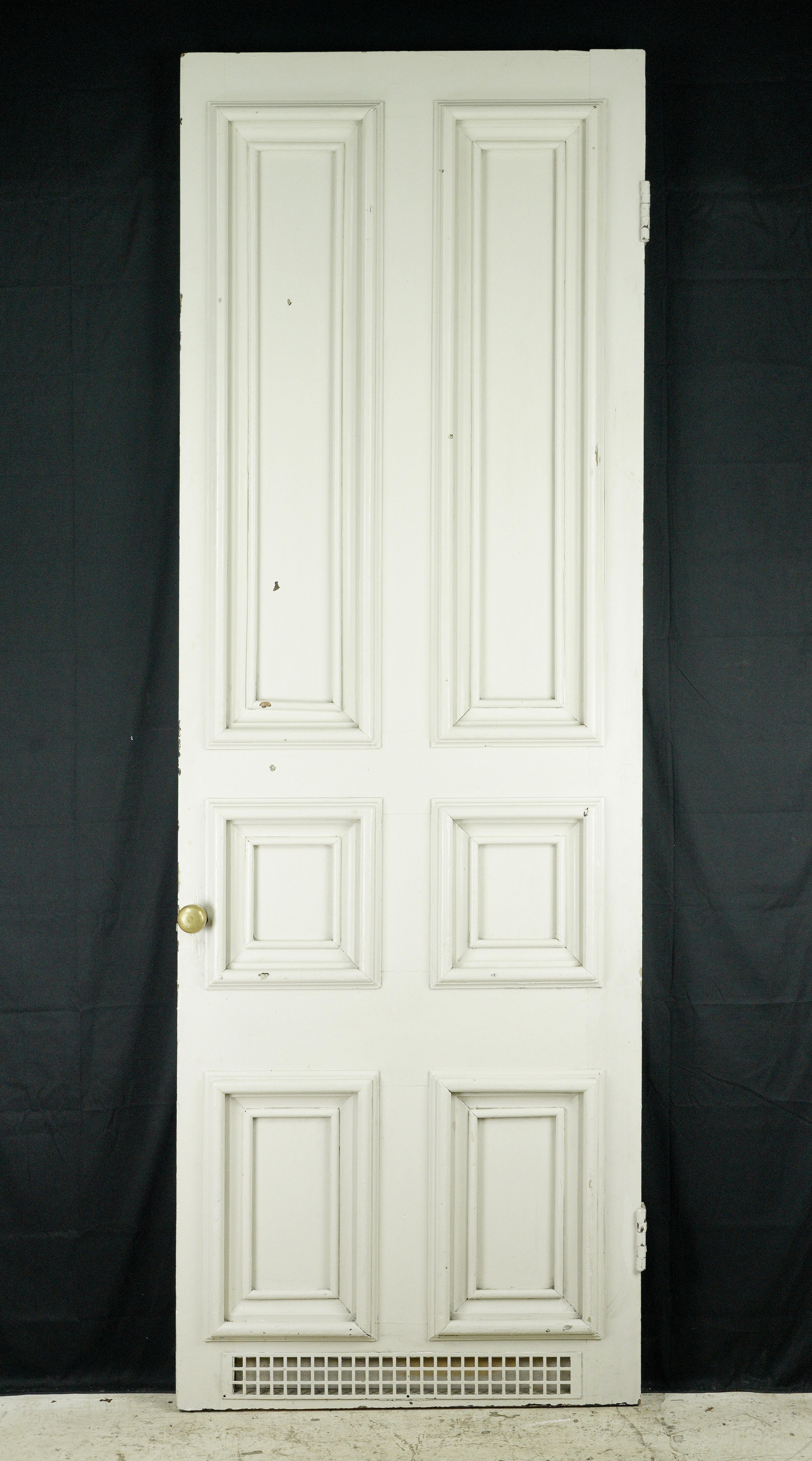 6 Pane White Pine Vent Passage-Tür aus Kiefernholz 104,625 x 35.875 im Angebot 6