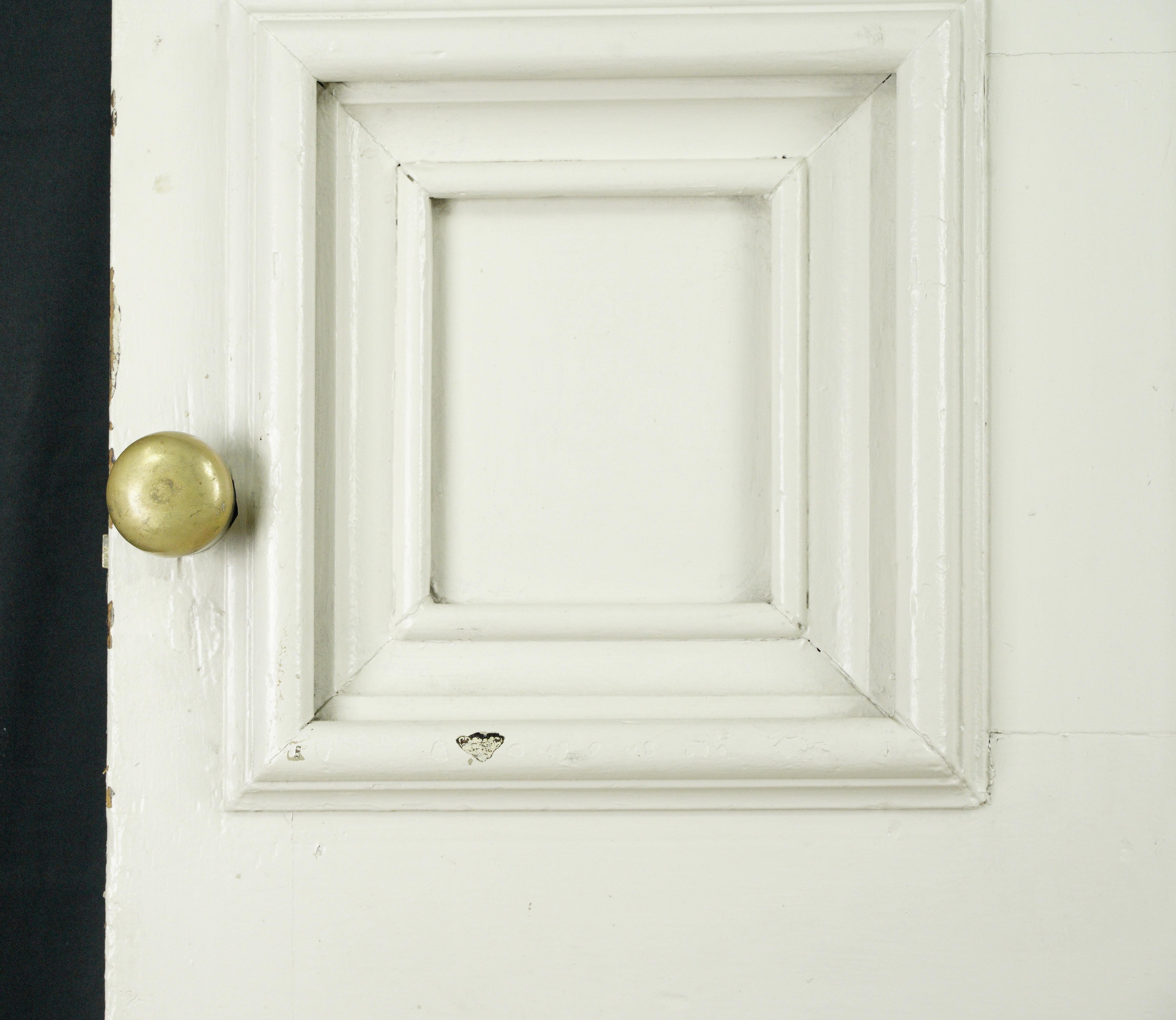 6 Pane White Pine Vent Passage Door 104.625 x 35.875 For Sale 10