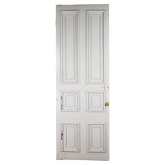 Used 6 Pane White Pine Vent Passage Door 104.625 x 35.875