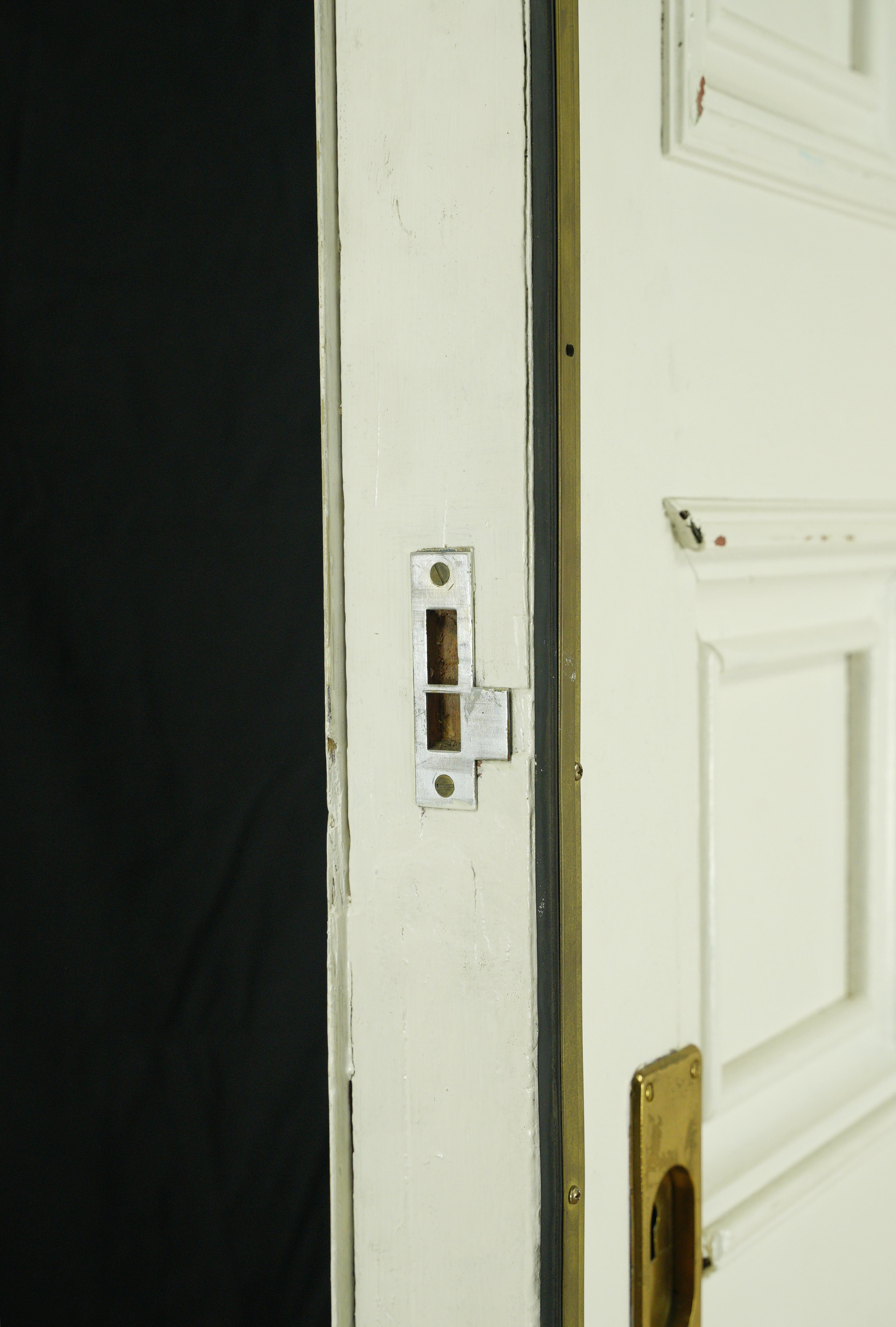 6 portes doubles de poche en bois blanc 117,75 x 83,75 en vente 8
