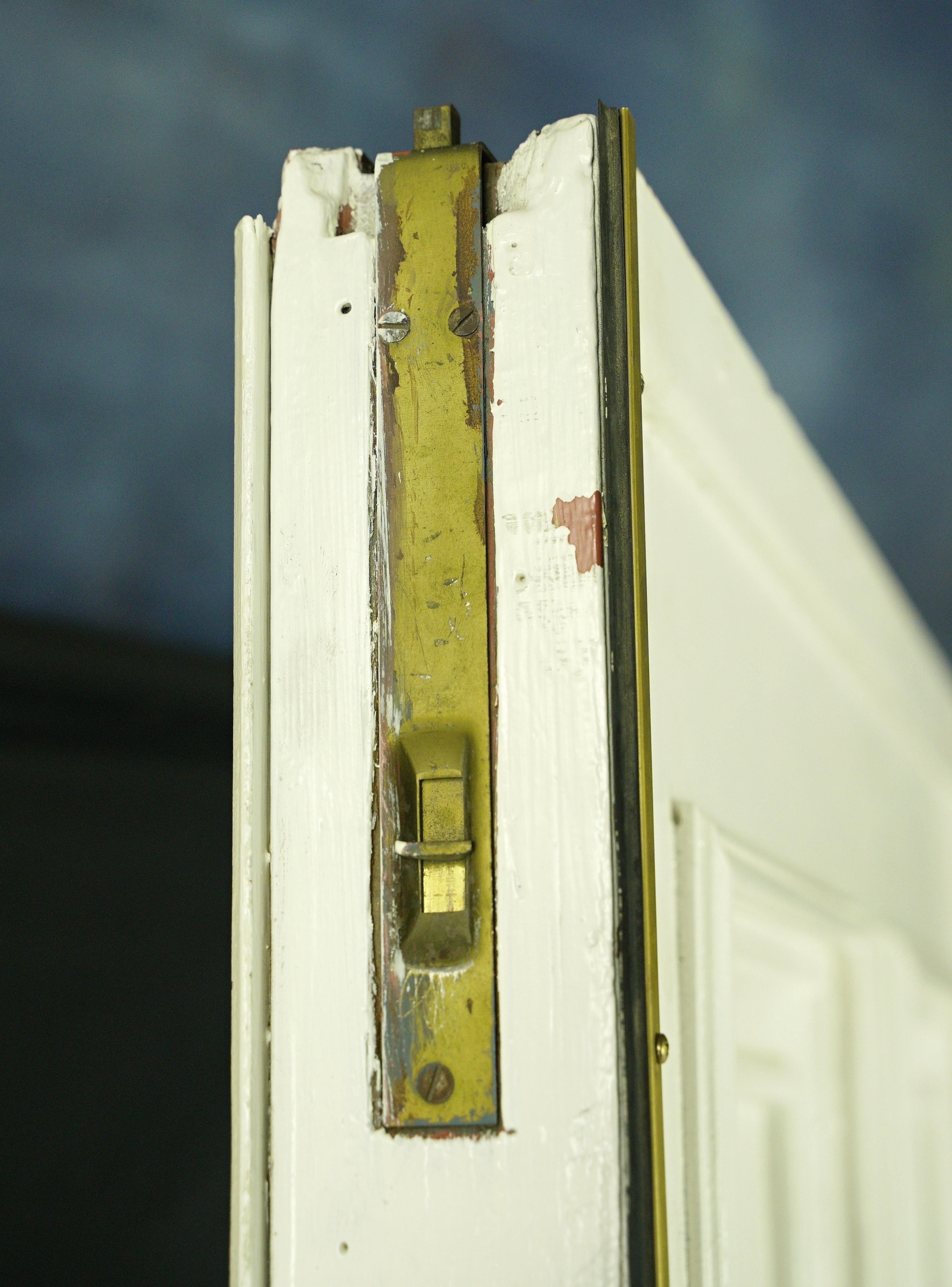 6 portes doubles de poche en bois blanc 117,75 x 83,75 en vente 11
