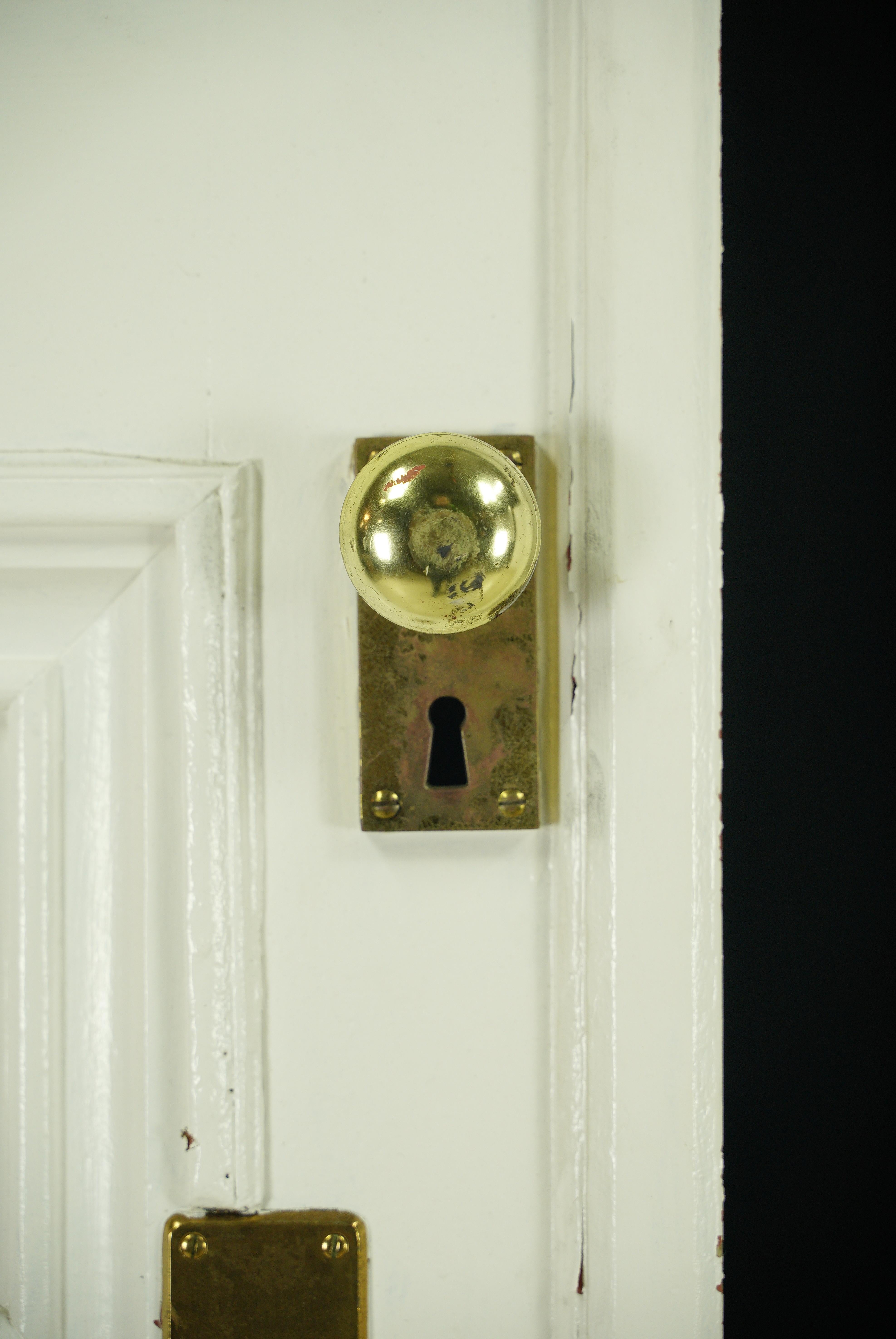 6 portes doubles de poche en bois blanc 117,75 x 83,75 en vente 1