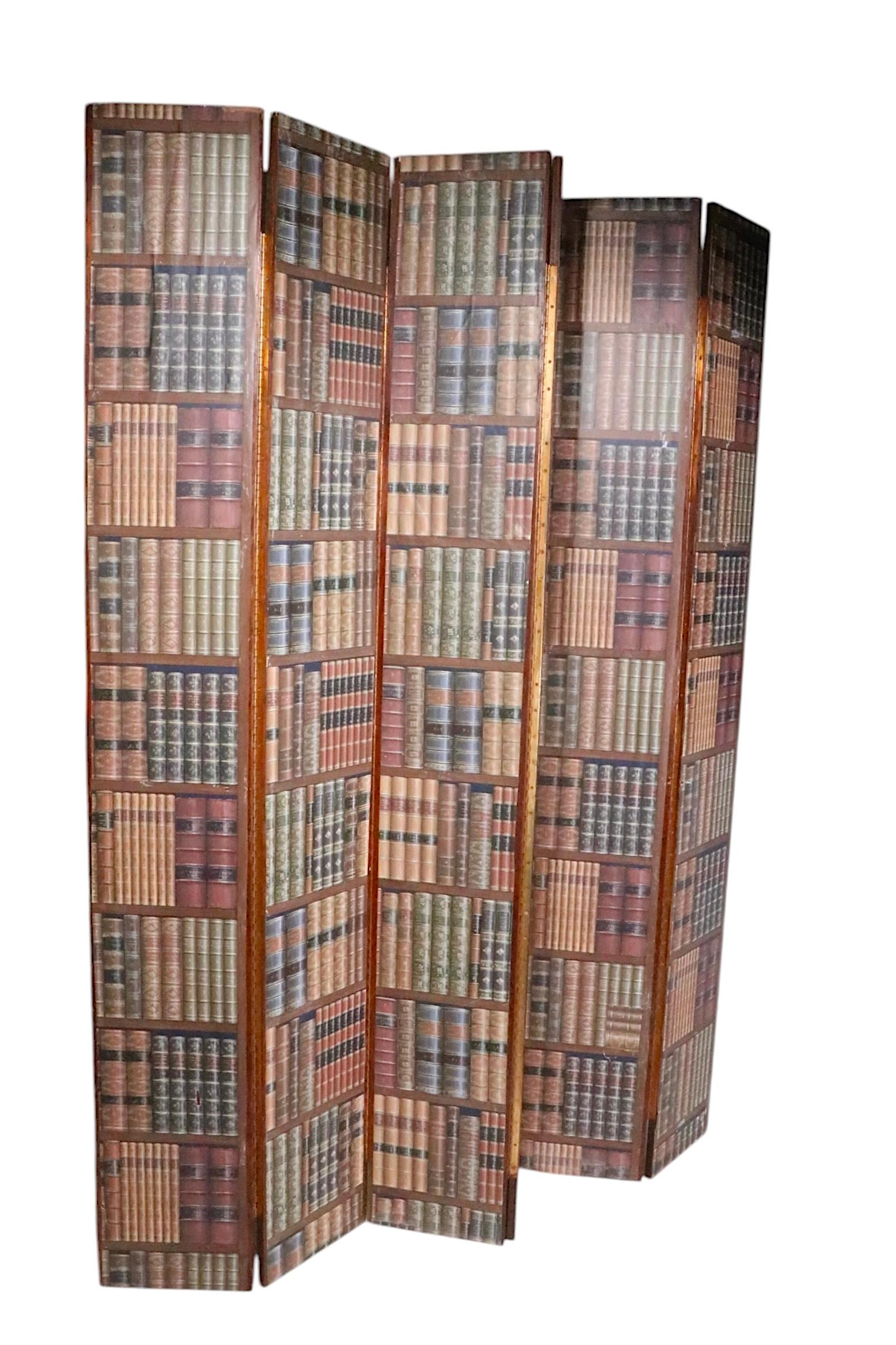 6 pannelli finta biblioteca L'Oeil   Schermo pieghevole in vendita 5