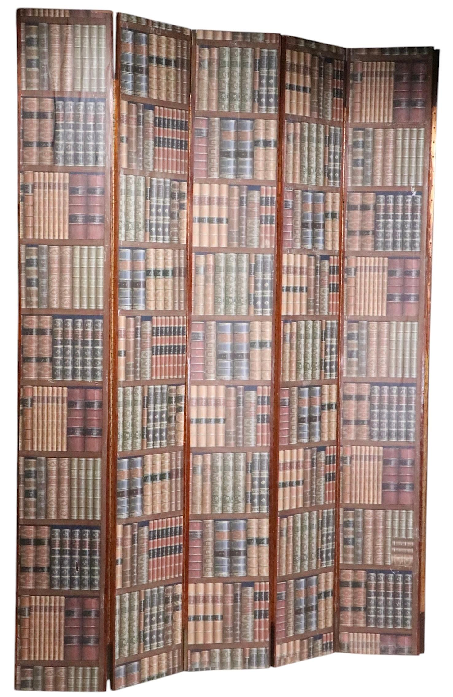 6 pannelli finta biblioteca L'Oeil   Schermo pieghevole in vendita 8