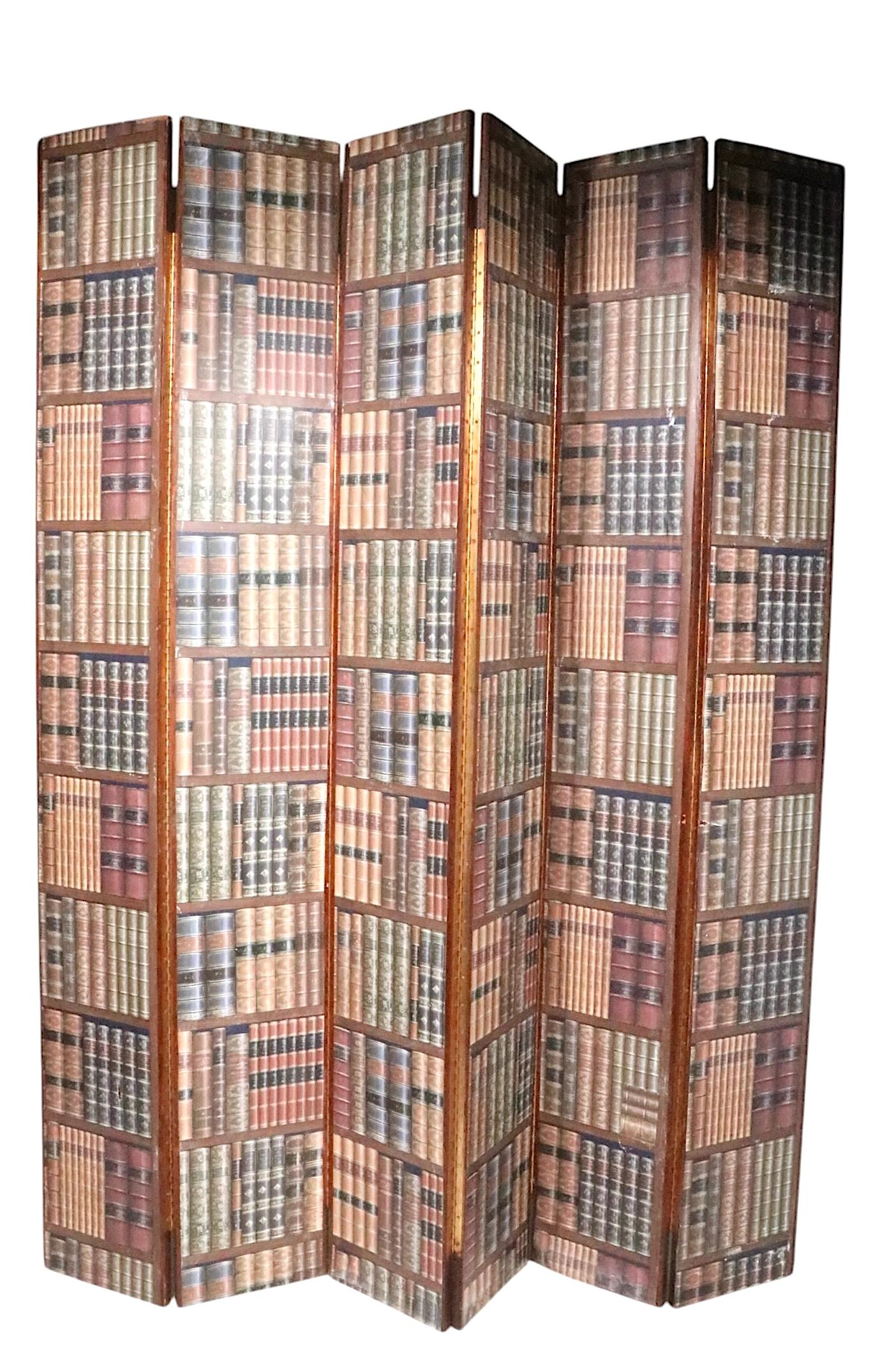 6 pannelli finta biblioteca L'Oeil   Schermo pieghevole in vendita 2