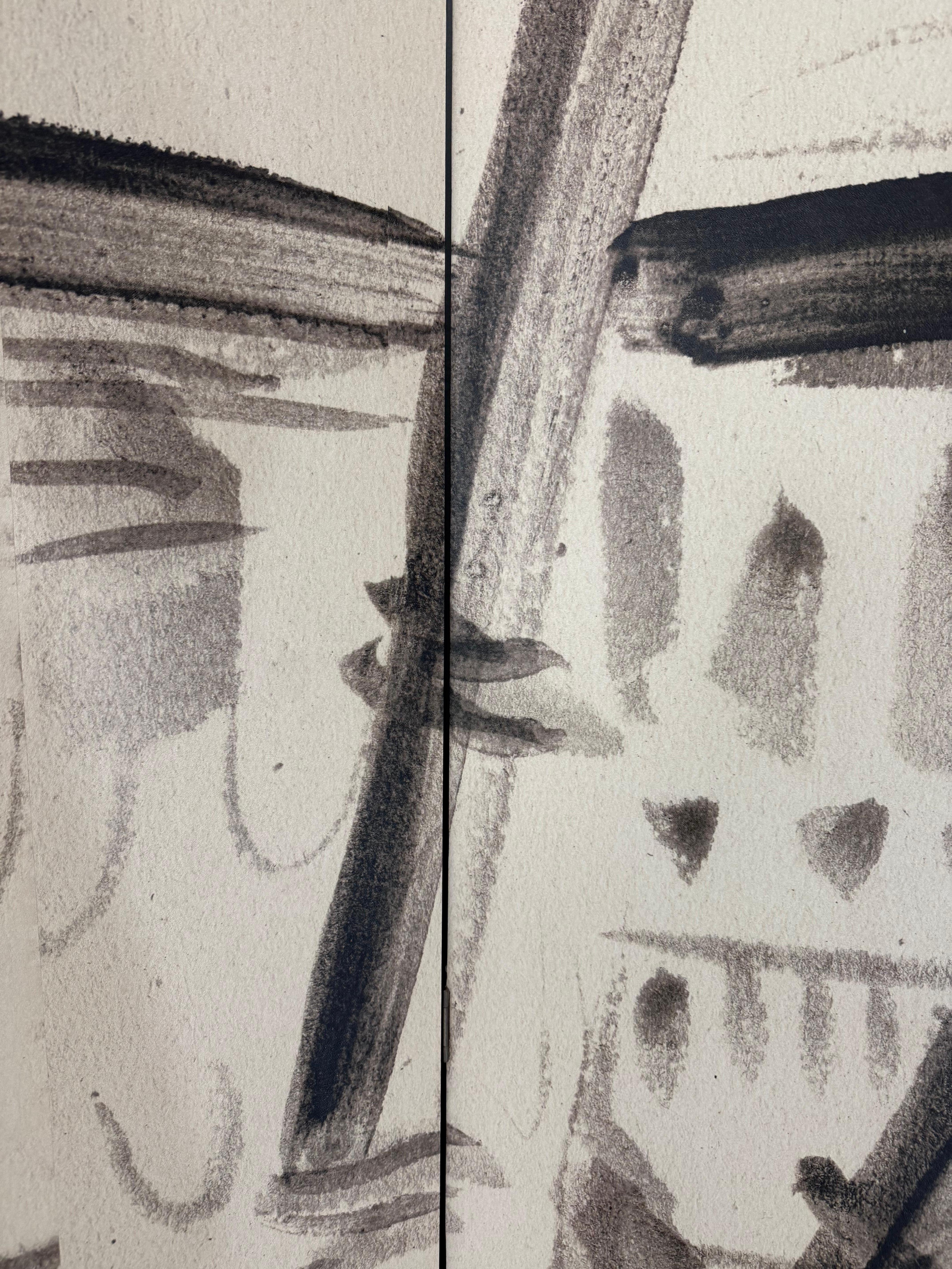 Paravent à 6 volets de Tony Duquette, imprimé d'après son oeuvre originale en vente 2