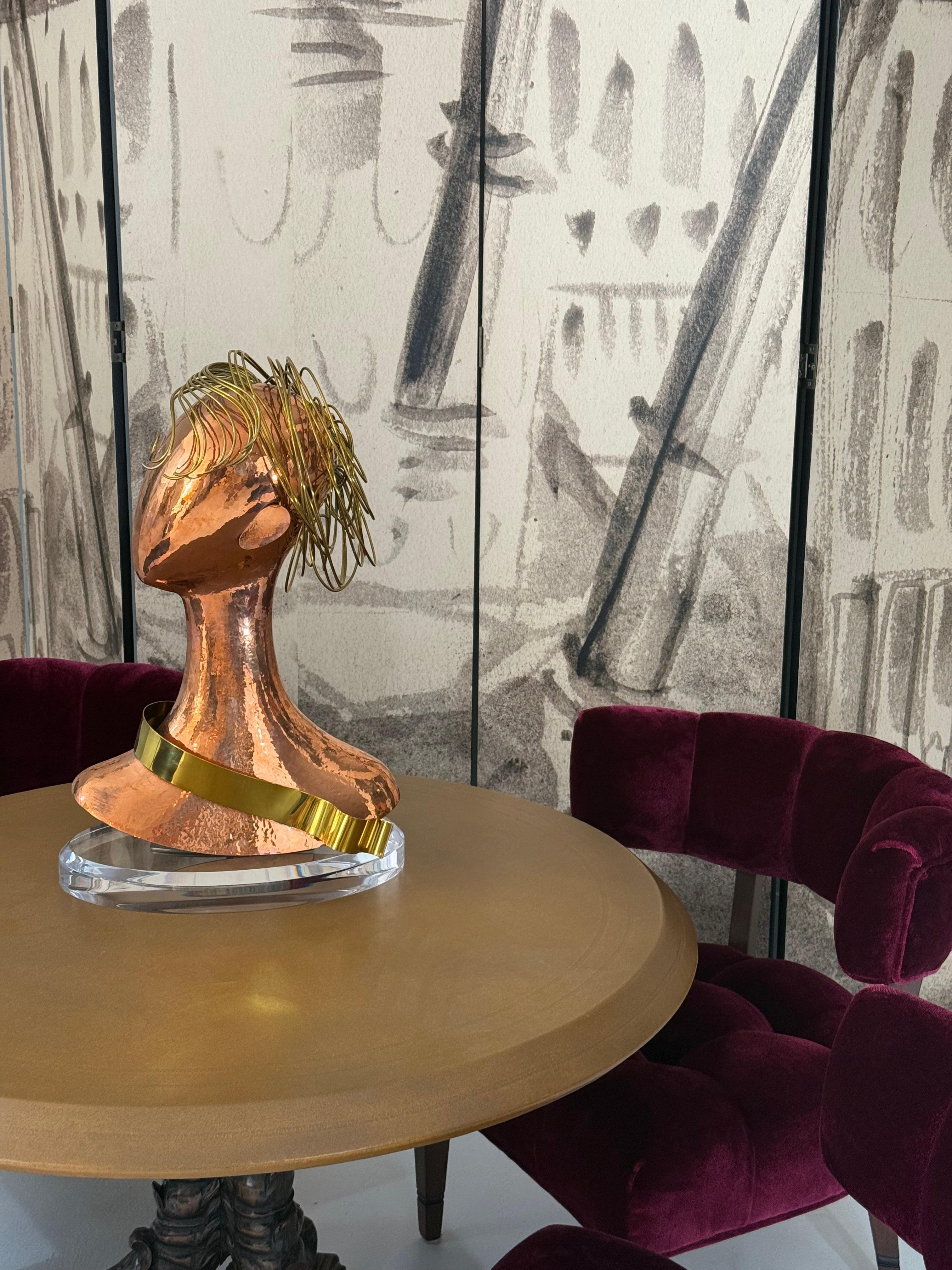 Paravent à 6 volets de Tony Duquette, imprimé d'après son oeuvre originale en vente 6