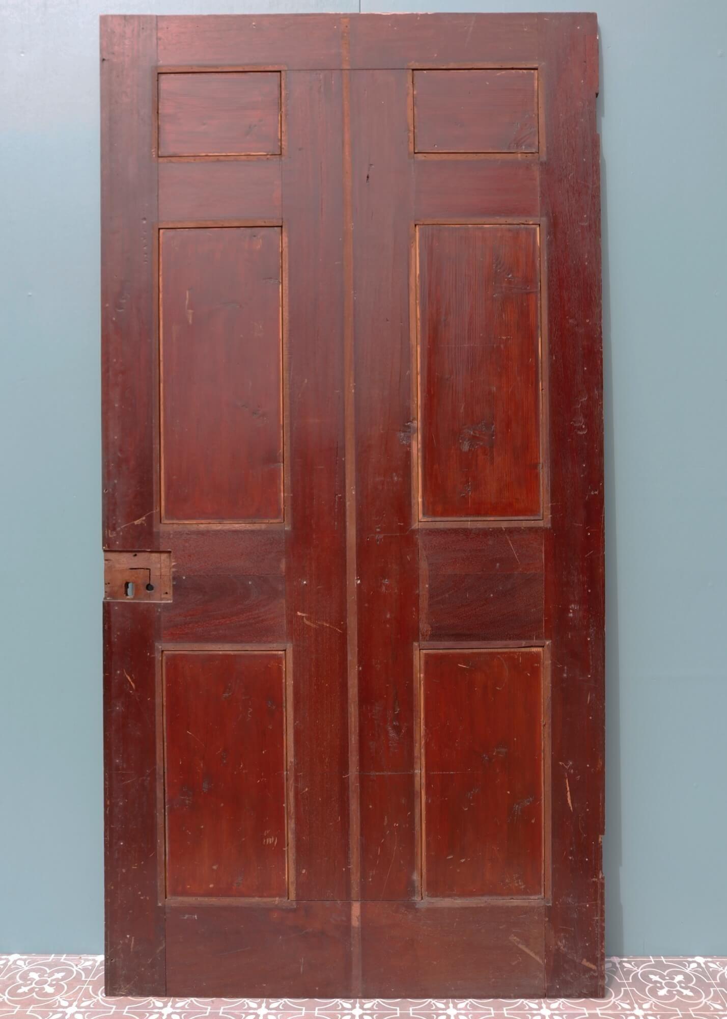 6 Panel Mahogany Georgian Internal Door For Sale 1