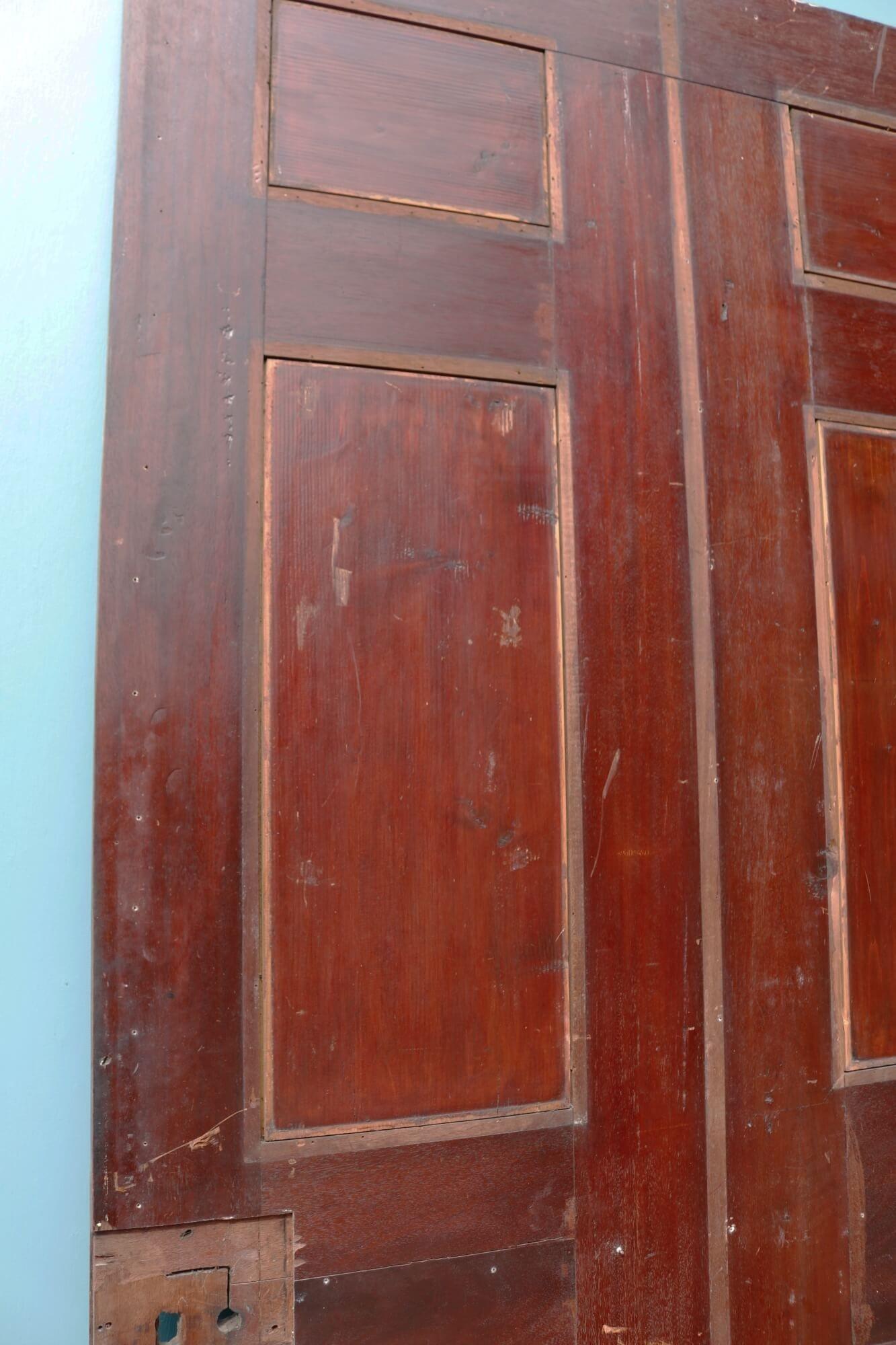 18th Century 6 Panel Mahogany Georgian Internal Door For Sale