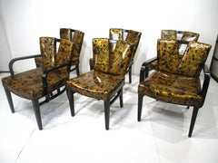 6 Paul Frankl Corset Dining Chairs for Johnson Bros. Furniture