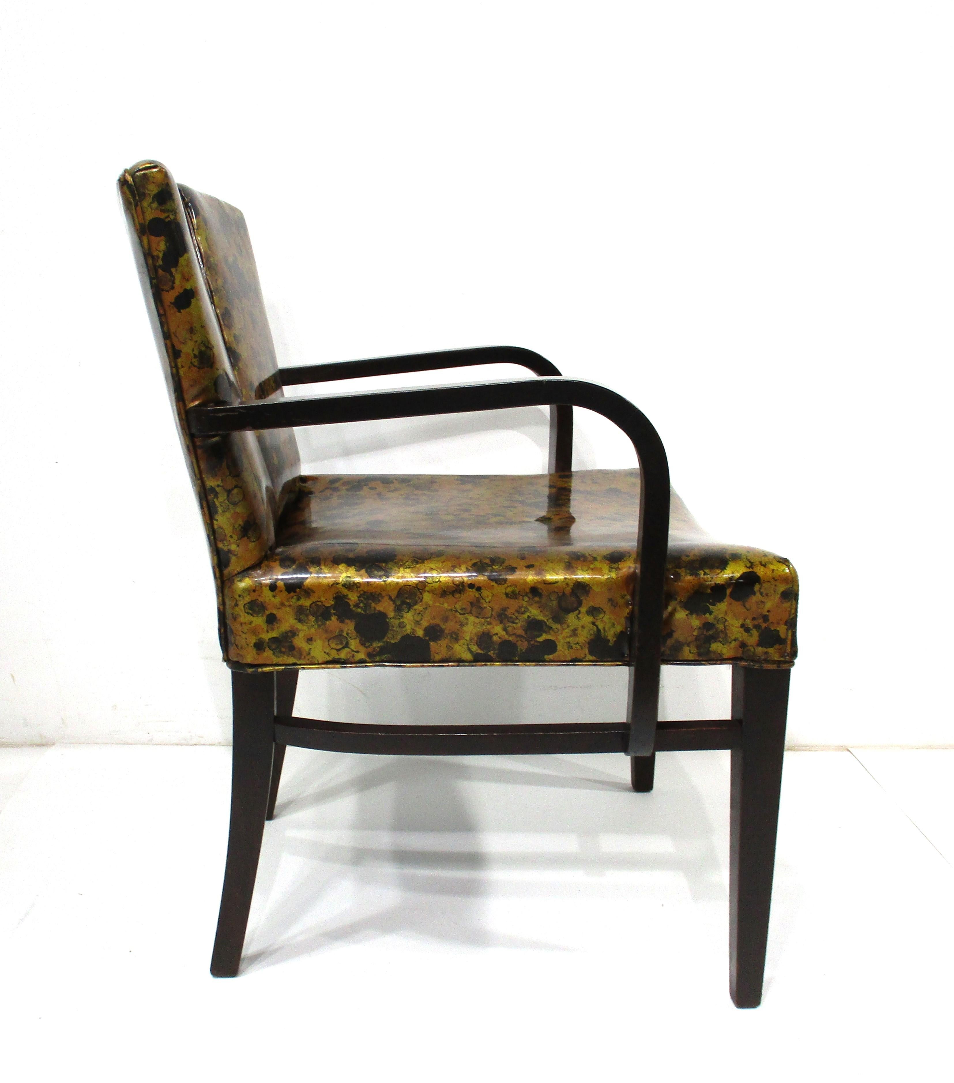Upholstery 6 Paul Frankl Corset Dining Chairs for Johnson Bros. Furniture  For Sale