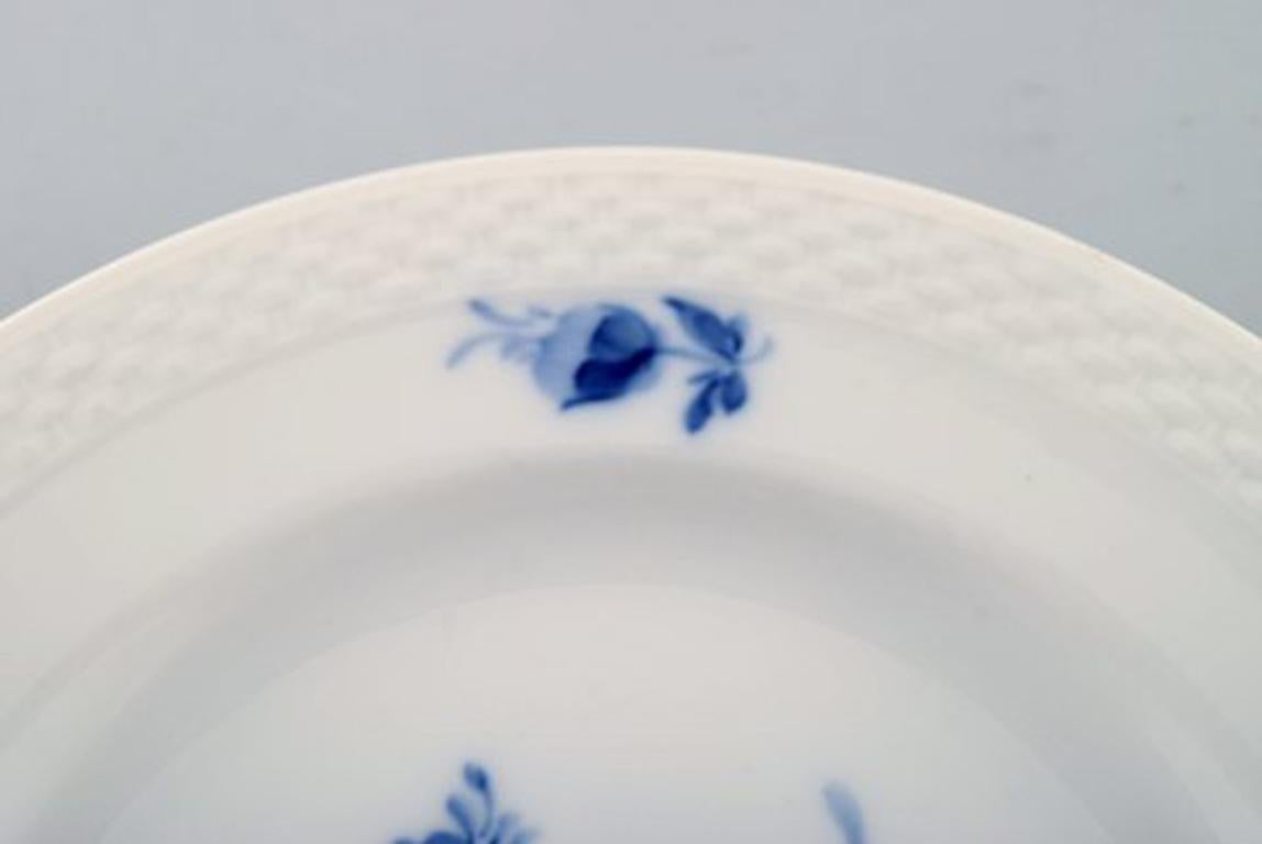 Danish 6 pcs. Royal Copenhagen Blue Flower Braided, large dessert plate/salad plate.