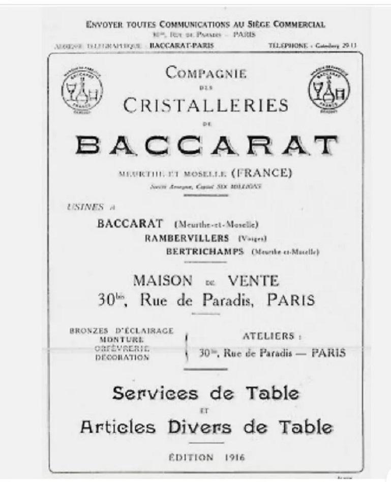 6 Piezas Juego de Copas de Champán de Cristal Baccarat 