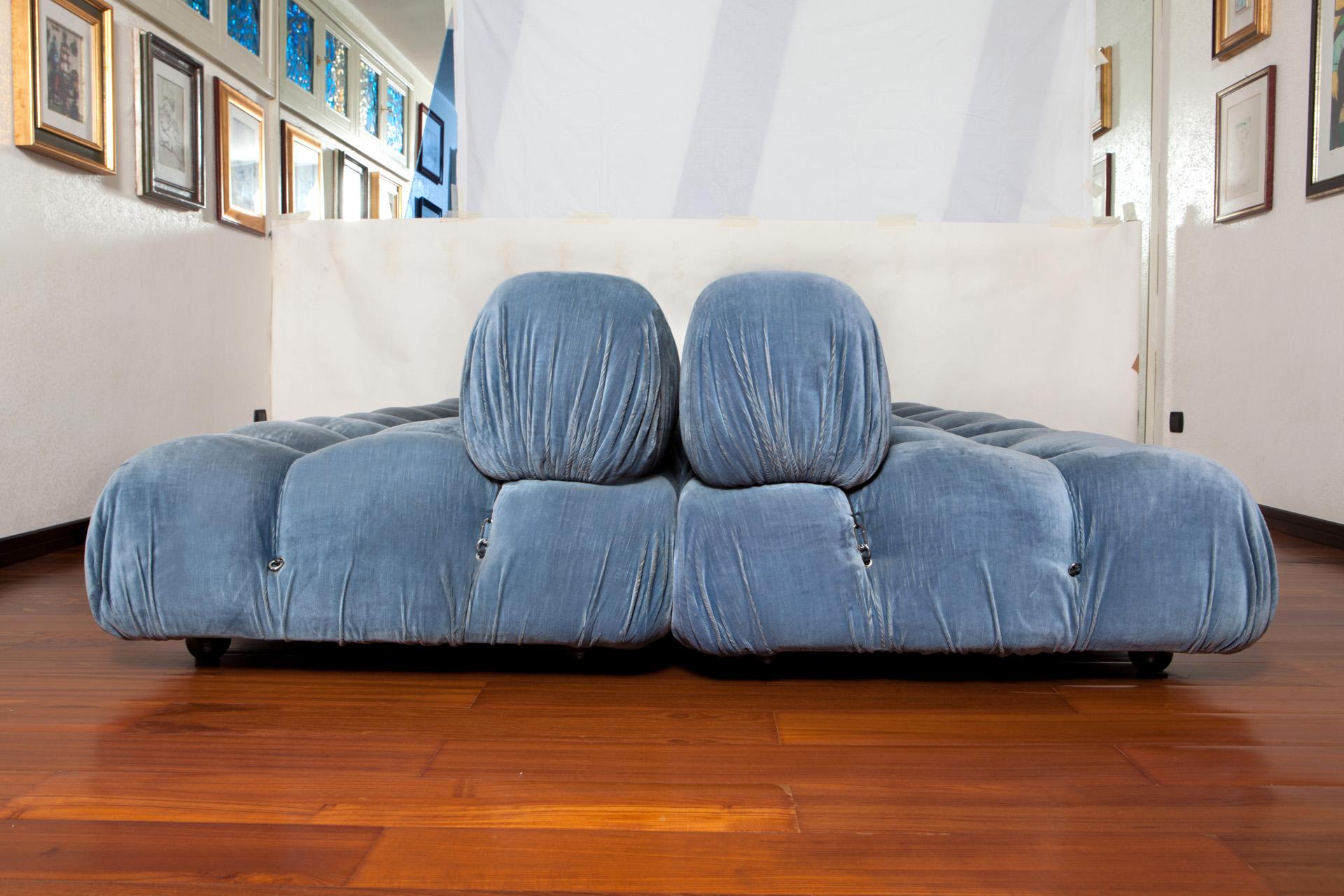 6-Piece Blue Camaleonda Sofa by Mario Bellini for B&B Italia In Good Condition In Grand Cayman, KY