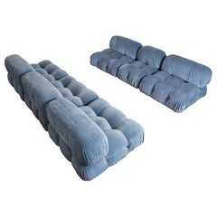 6-Piece Blue Camaleonda Sofa by Mario Bellini for B&B Italia