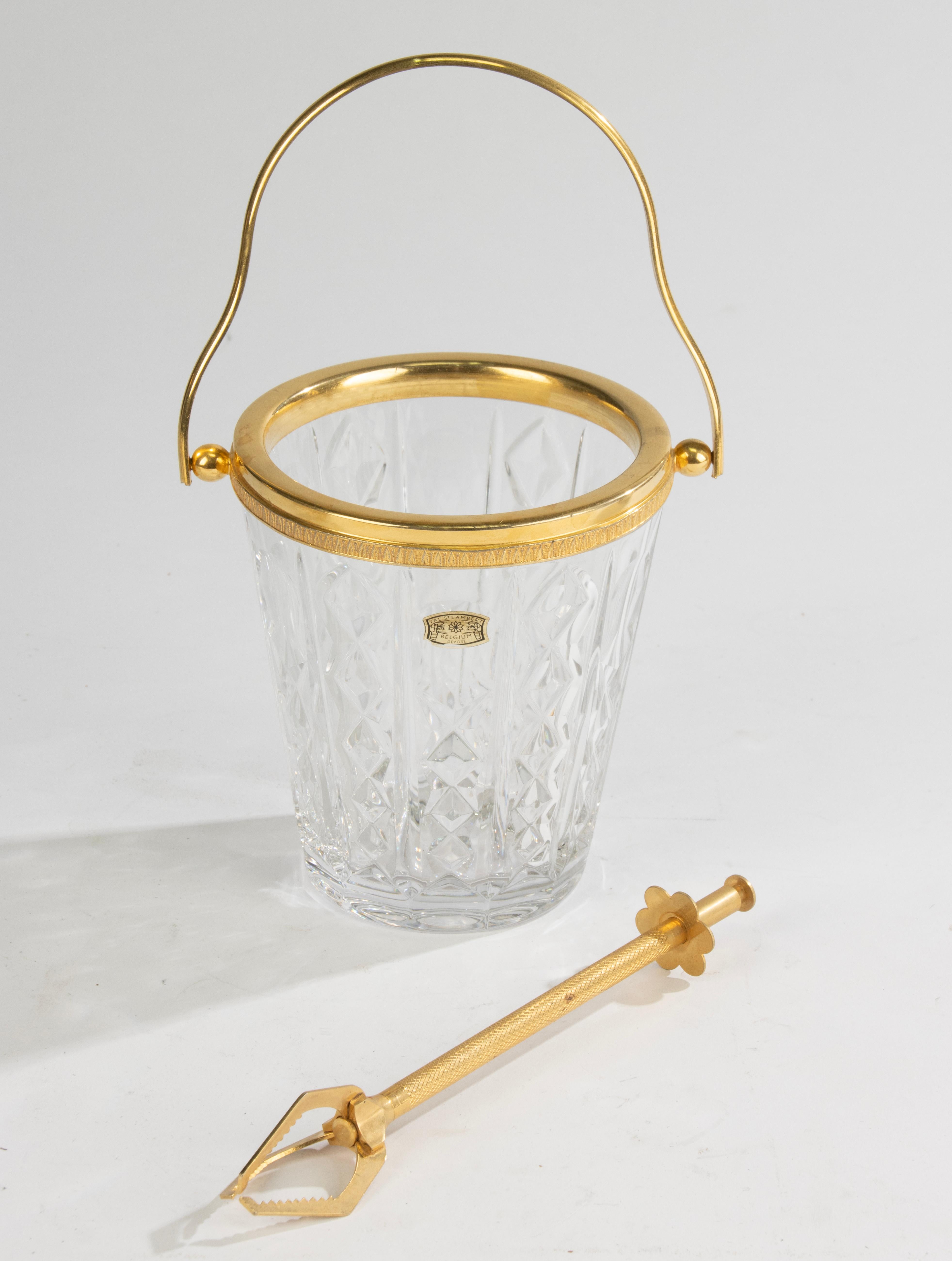 Juego de 6 piezas para bar - Val Saint Lambert Cristal - Estilo Hollywood Regency en venta 3