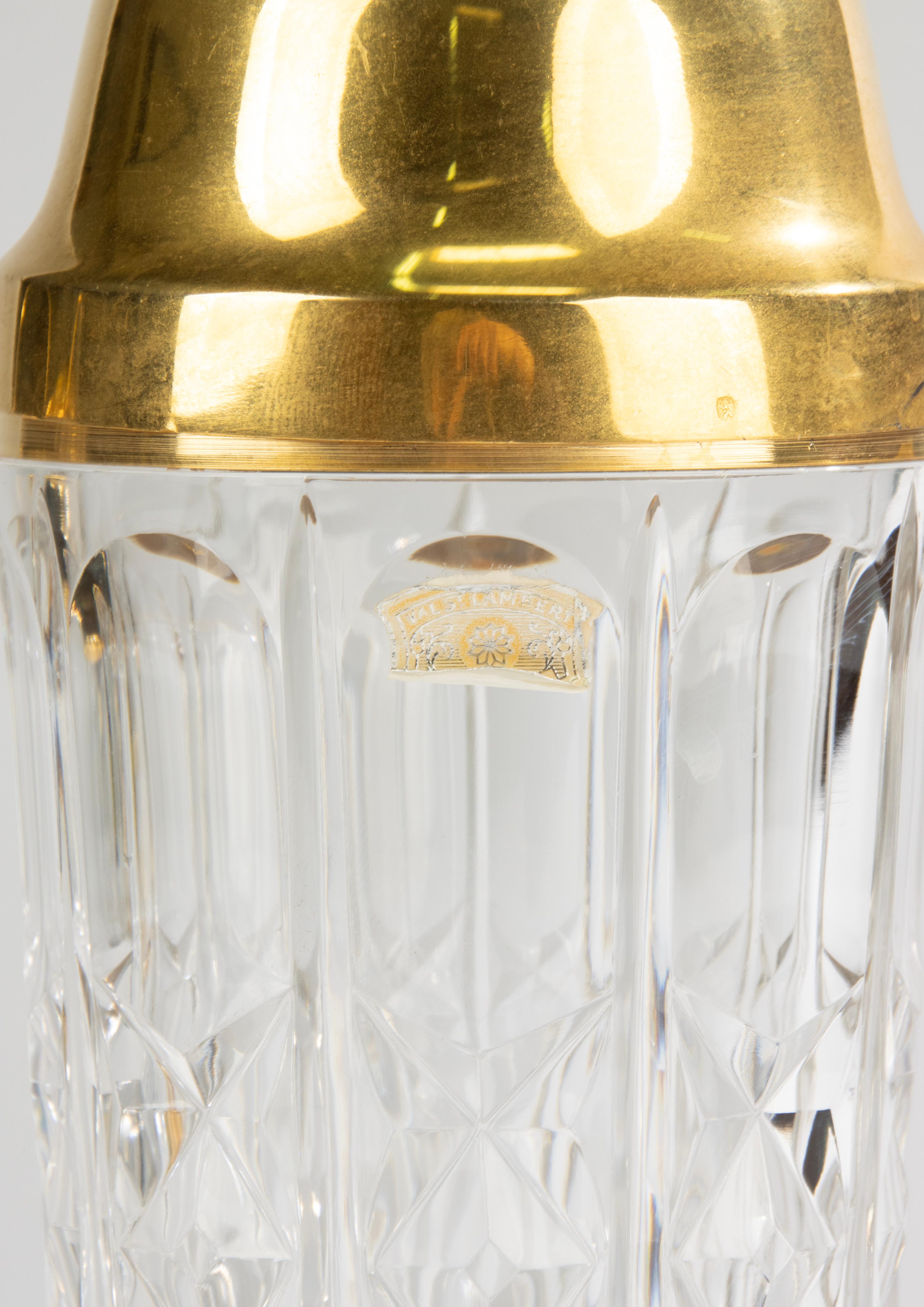 Juego de 6 piezas para bar - Val Saint Lambert Cristal - Estilo Hollywood Regency en venta 7