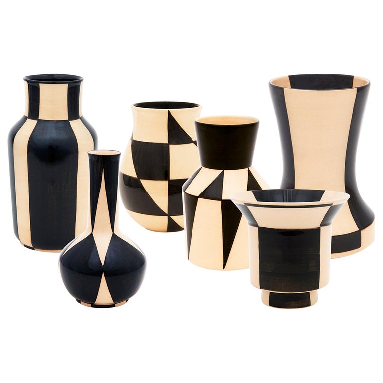 6 Pieces HB-Ritz Vase Set Bauhaus Centennial Edition by Hedwig Bollhagen  For Sale at 1stDibs