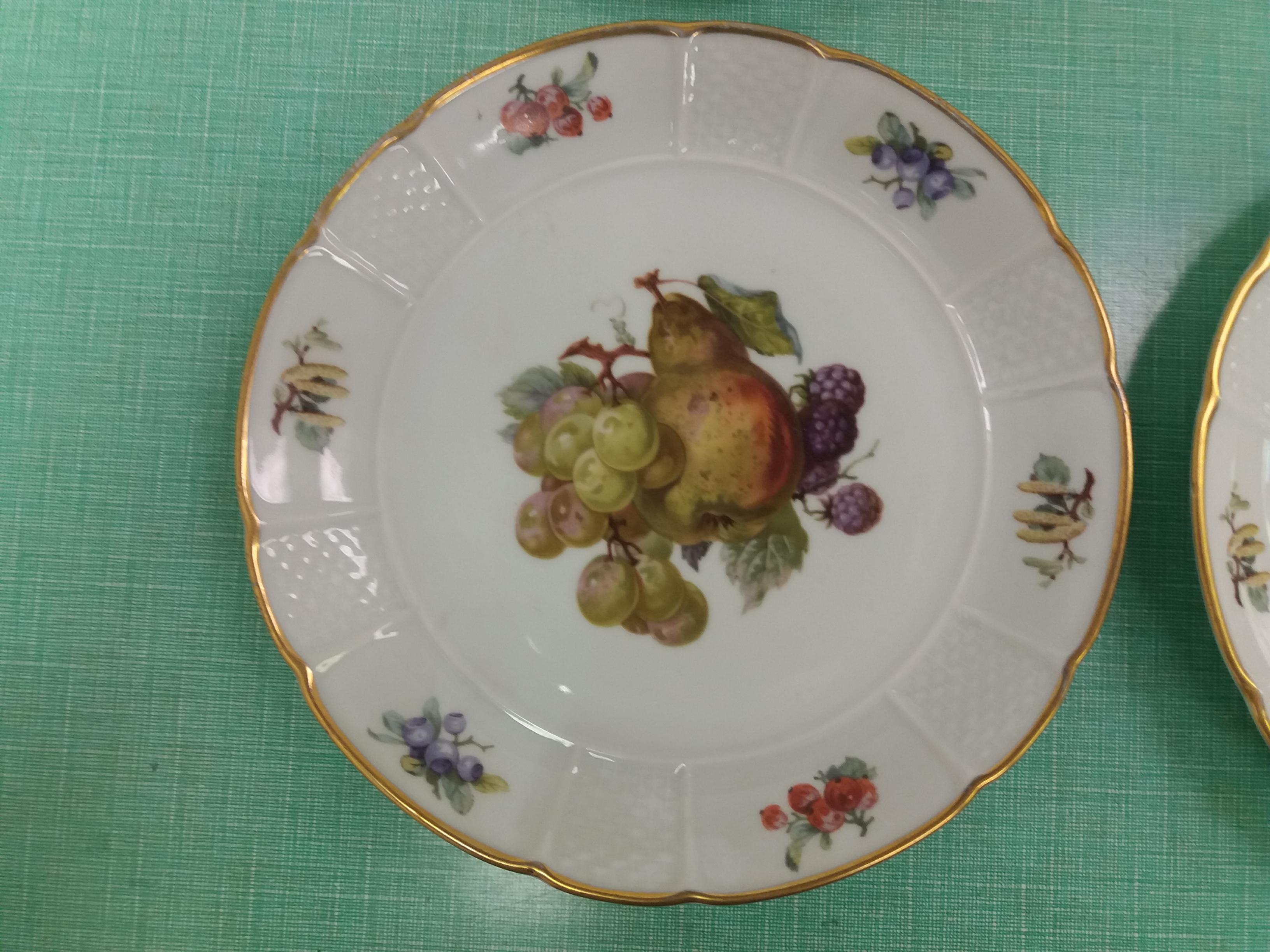 6 Pieces of Porcelain Plates, Rozenthal, Czechoslovakia For Sale 1