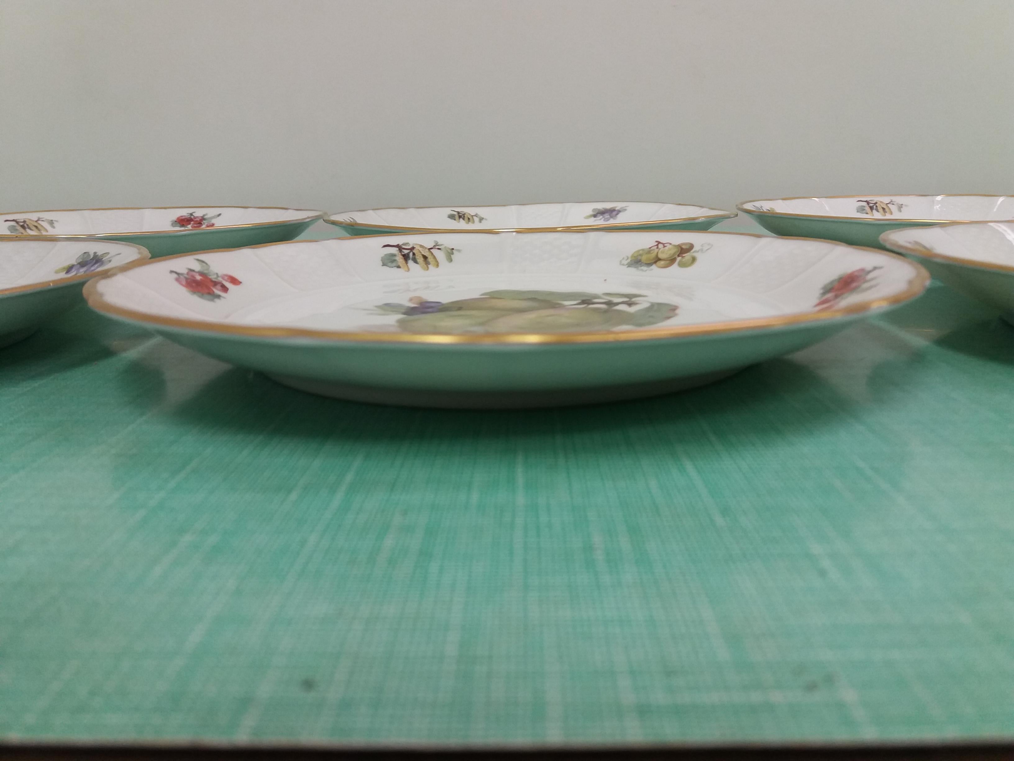6 Pieces of Porcelain Plates, Rozenthal, Czechoslovakia For Sale 3