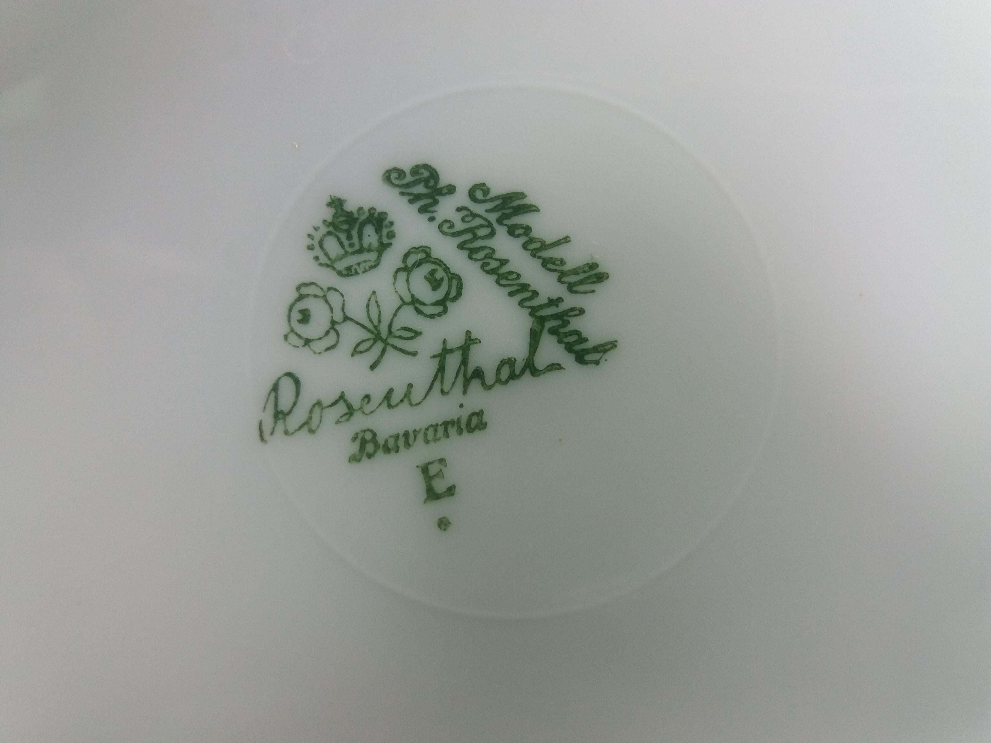 6 Piezas de Platos de Porcelana, Rozenthal, Checoslovaquia Moderno de mediados de siglo en venta