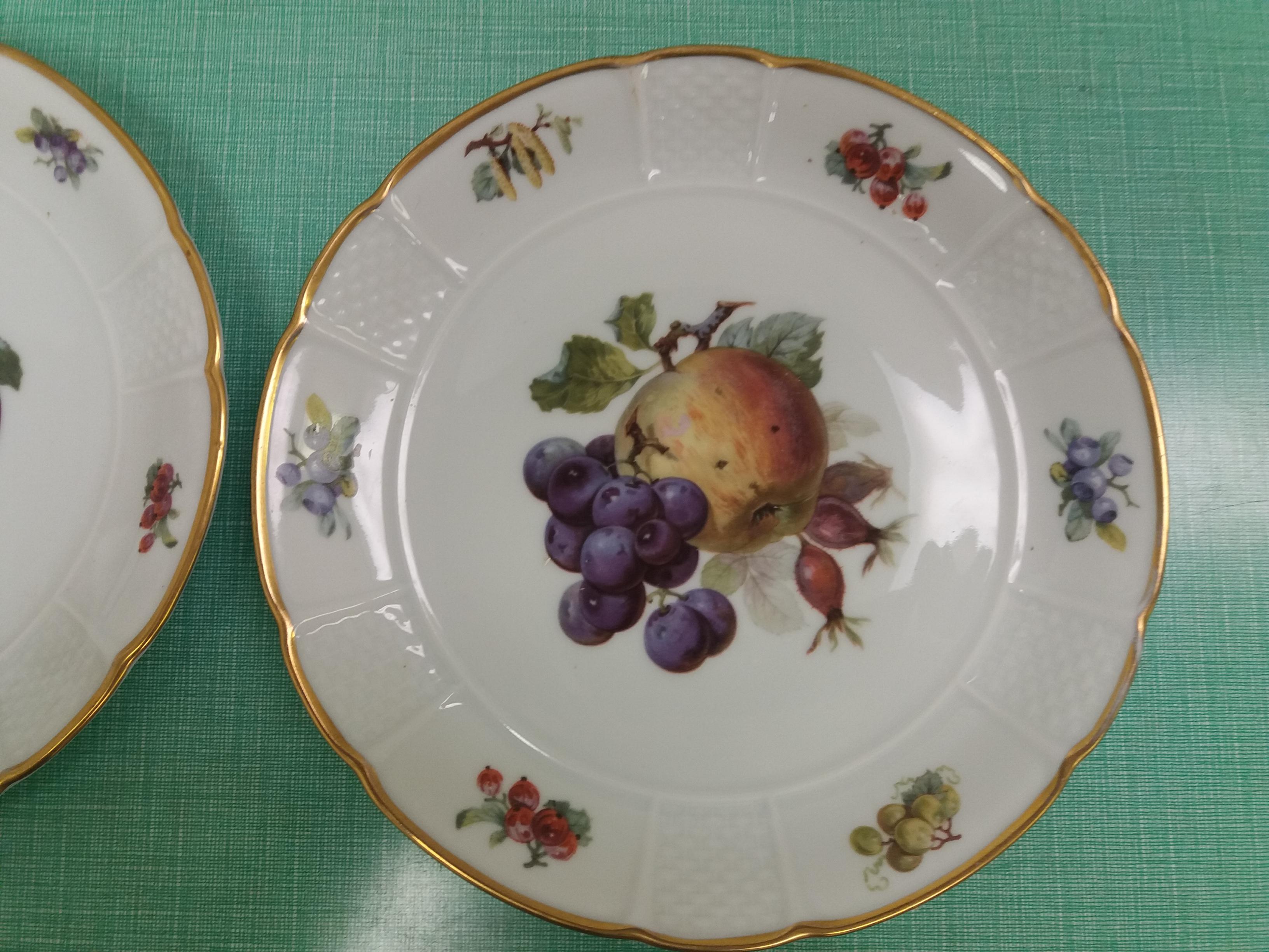German 6 Pieces of Porcelain Plates, Rozenthal, Czechoslovakia For Sale