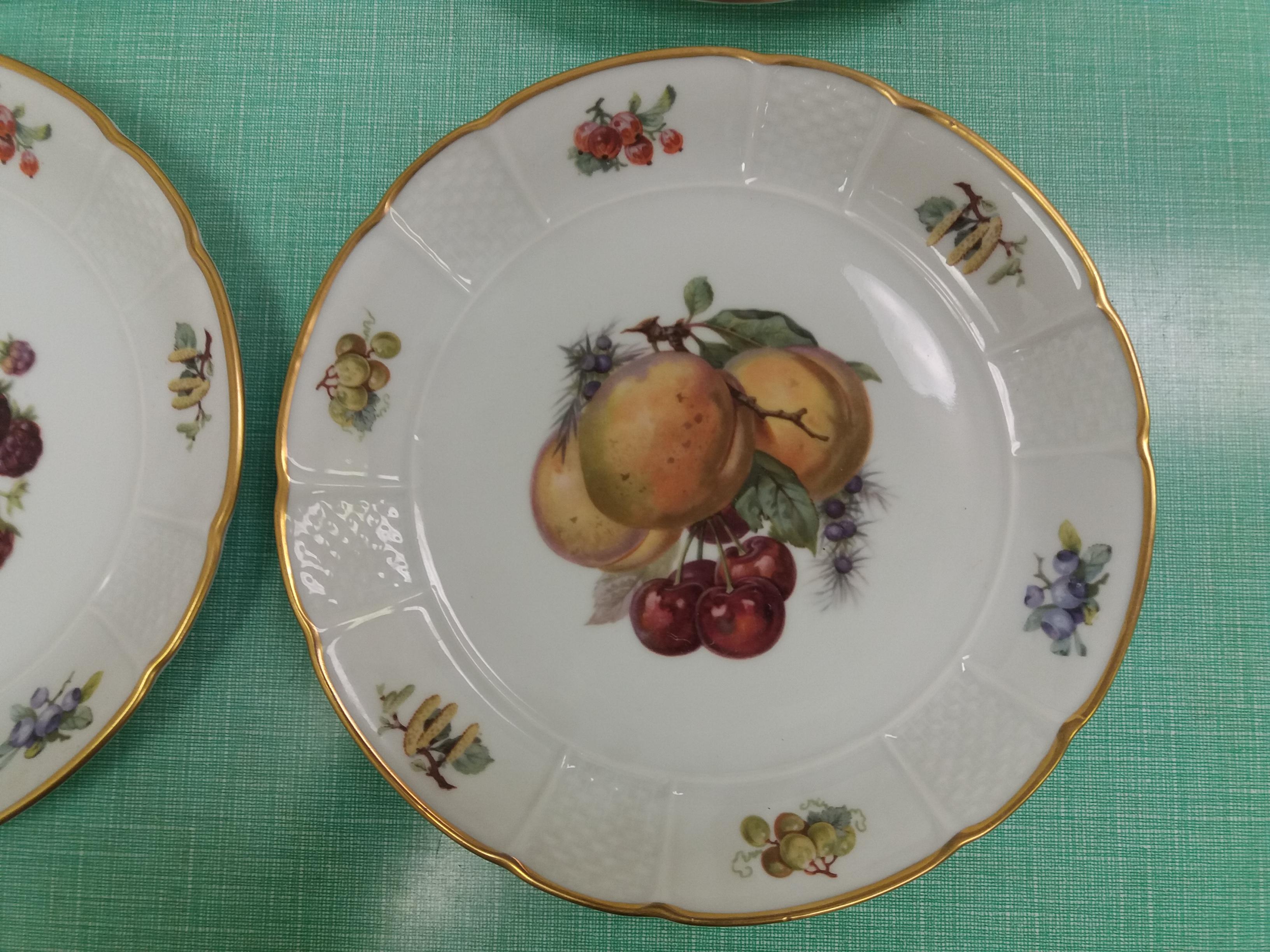 6 Pieces of Porcelain Plates, Rozenthal, Czechoslovakia In Good Condition For Sale In Praha, CZ