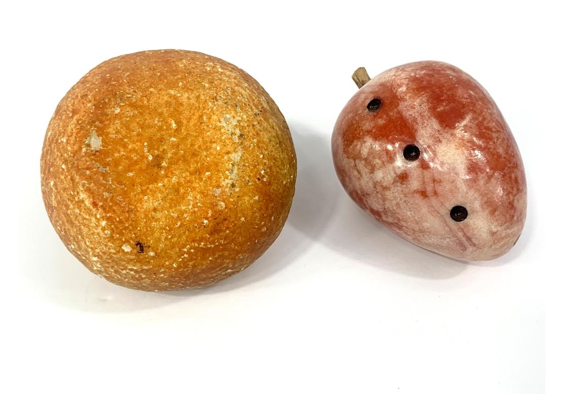 6 Piezas De Fruta De Hueso Vintage siglo XX en venta
