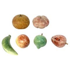 6 pezzi di frutta secca vintage A. Stone